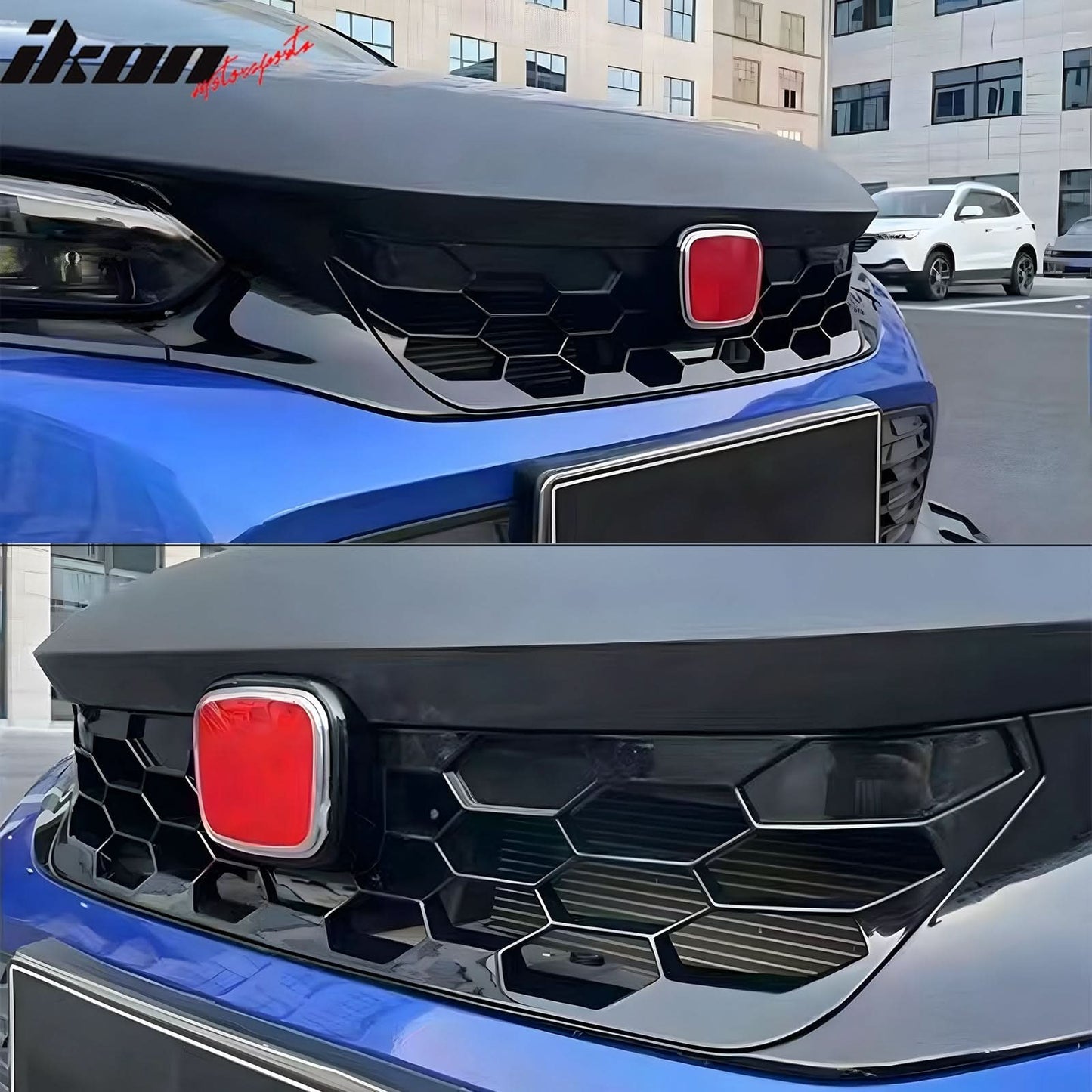 2022-2024 Honda Civic Sedan Si Style Front Bumper Upper Grill & Trim