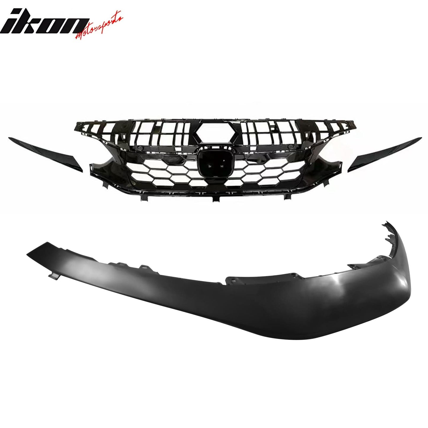 2022-2024 Honda Civic Sedan Si Style Front Bumper Upper Grill & Trim