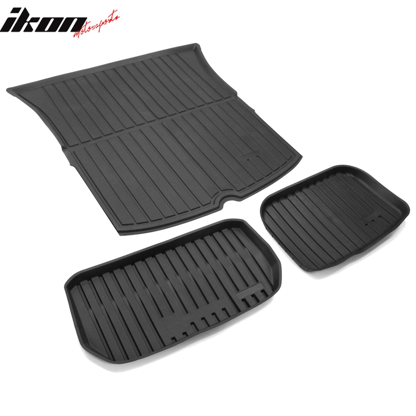 2020-2023 Tesla Model Y Black Trunk Mats Rear Seat Cover Injection TPE