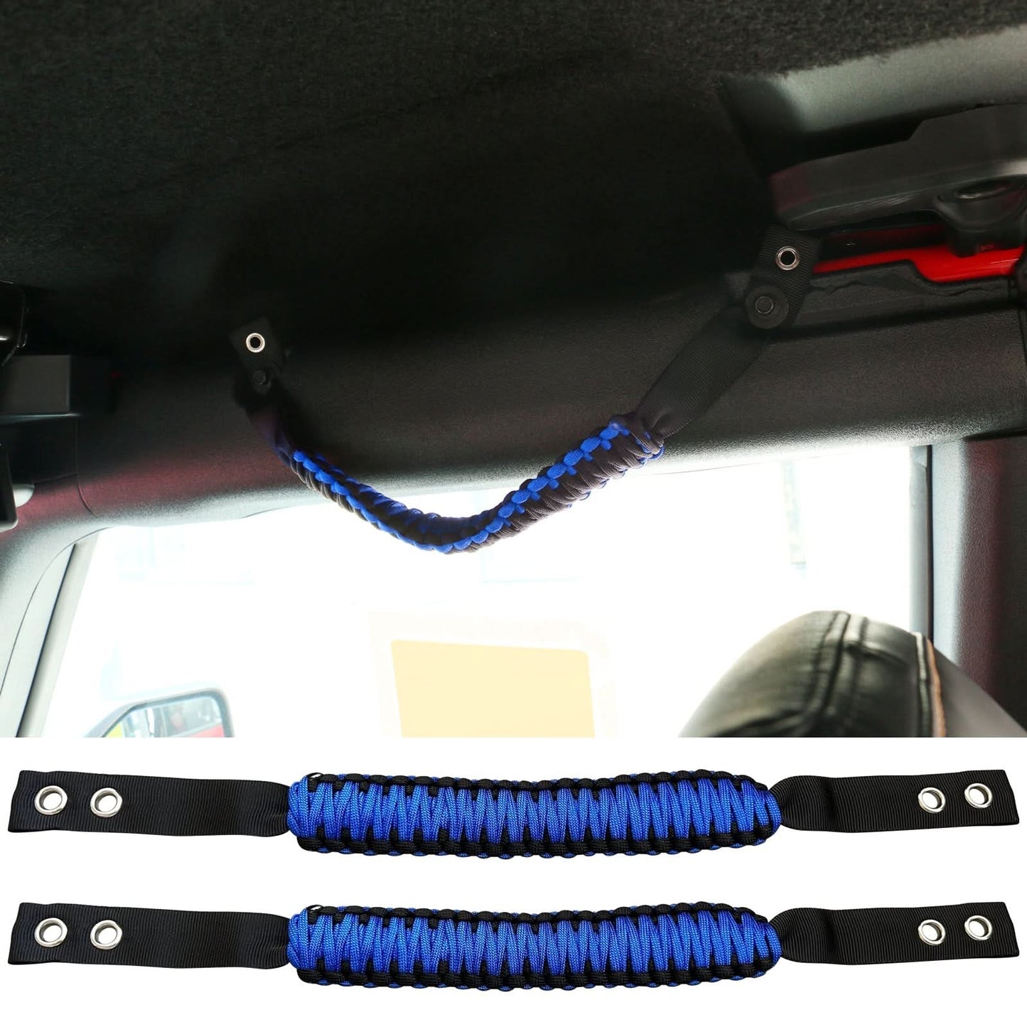 2021-2025 Ford Bronco 2/4Dr 2PC Nylon Roll Bar Grab Handles Grip