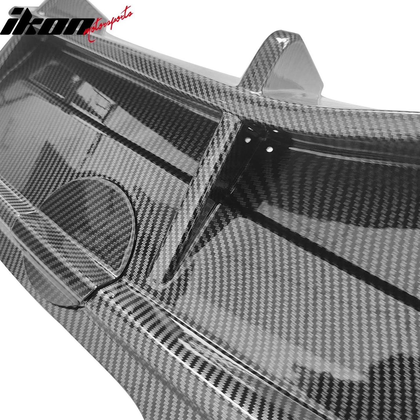 2020-2024 Tesla Y IKON Carbon Fiber Print Rear Lip W/ RearÂ Aprons PP