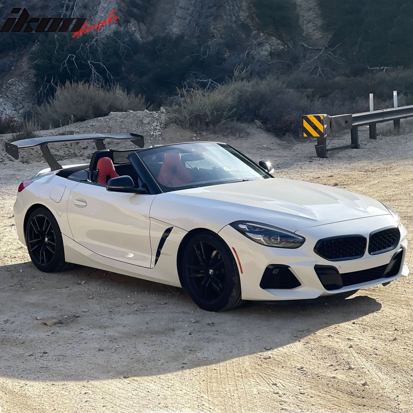 Universal 61'' GT Trunk Spoiler V1 Brackets V4A Legs + V4C Plates ABS