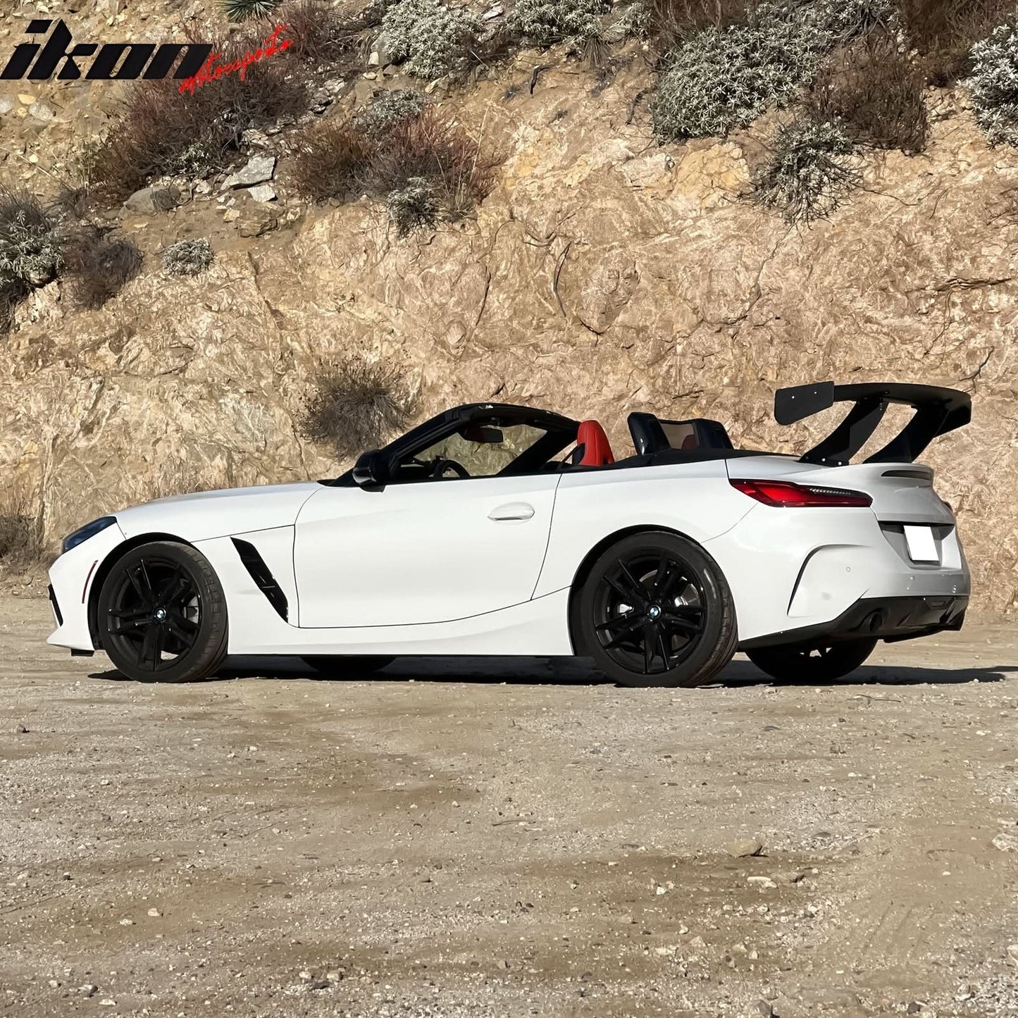 Universal 61'' GT Trunk Spoiler V1 Brackets V4A Legs + V4C Plates ABS