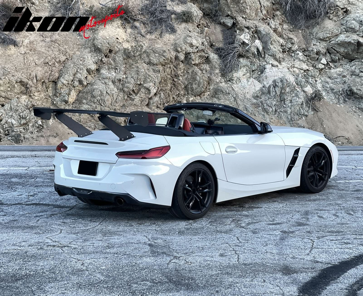 Universal 65'' GT Trunk Spoiler V1 Brackets V4D Legs + V4C Plates ABS