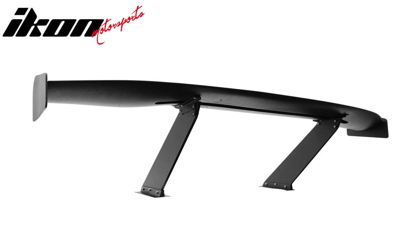 Universal 57'' GT Trunk Spoiler V1 Brackets V4D Legs + V4C Plates ABS