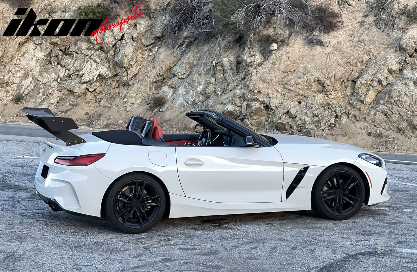 Universal 65'' GT Trunk Spoiler V1 Brackets V4D Legs + Side Plates ABS