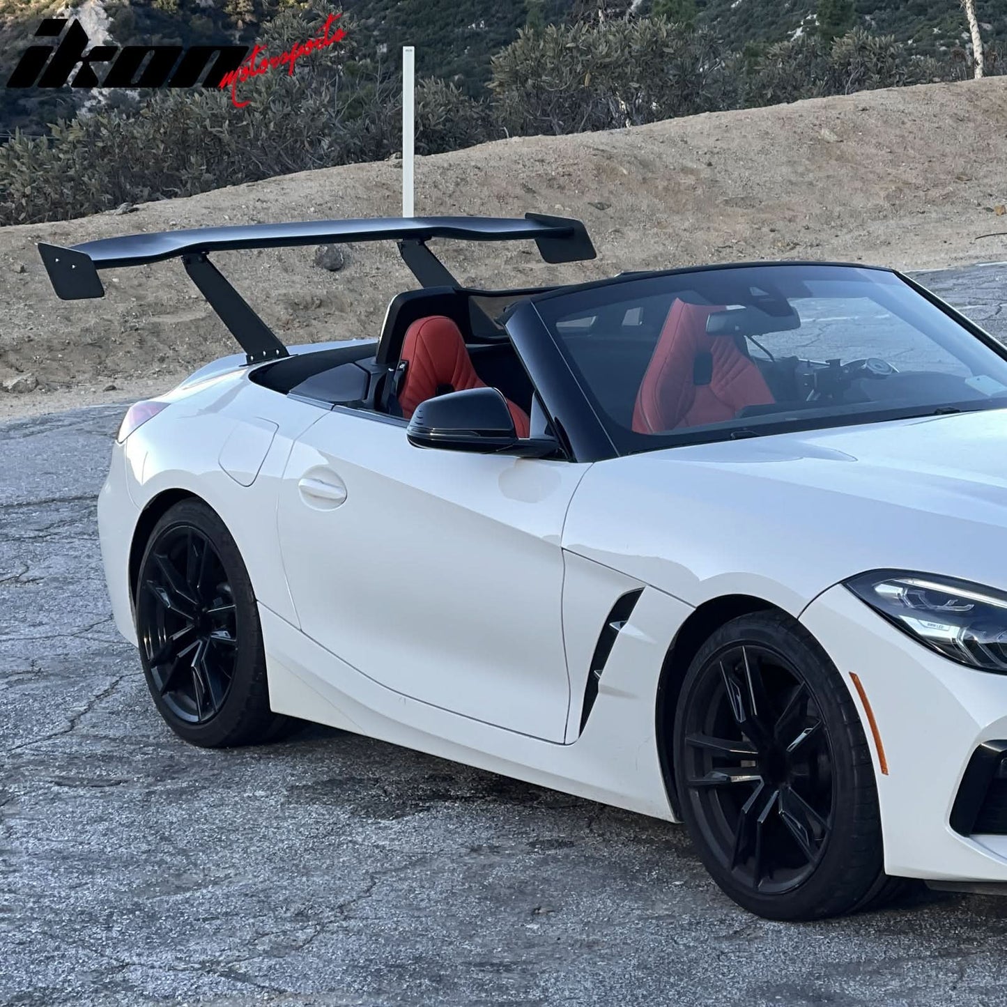 Universal 61'' GT Trunk Spoiler V1 Brackets V4D Legs + Side Plates ABS