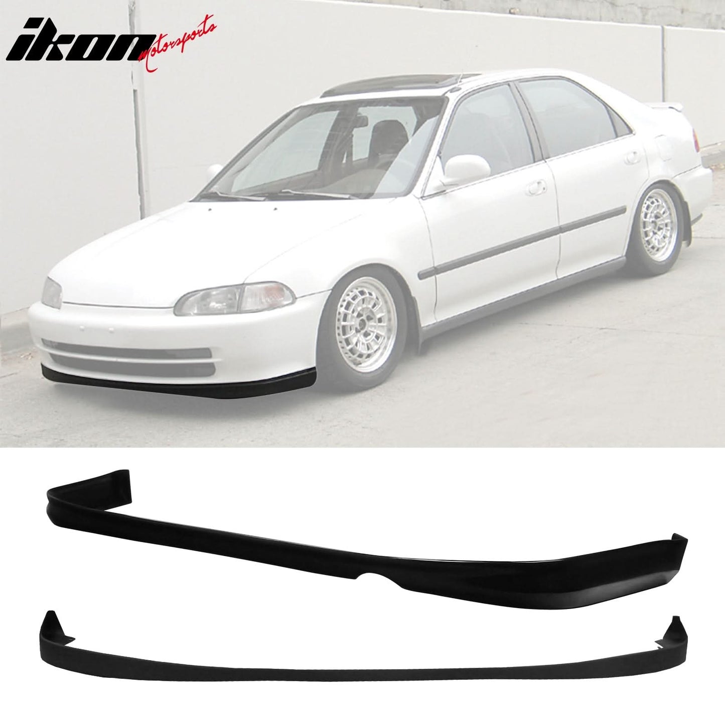 Rear Diffuser & Front Lip ForÂ 1992-1995 Honda Civic PU Unpainted
