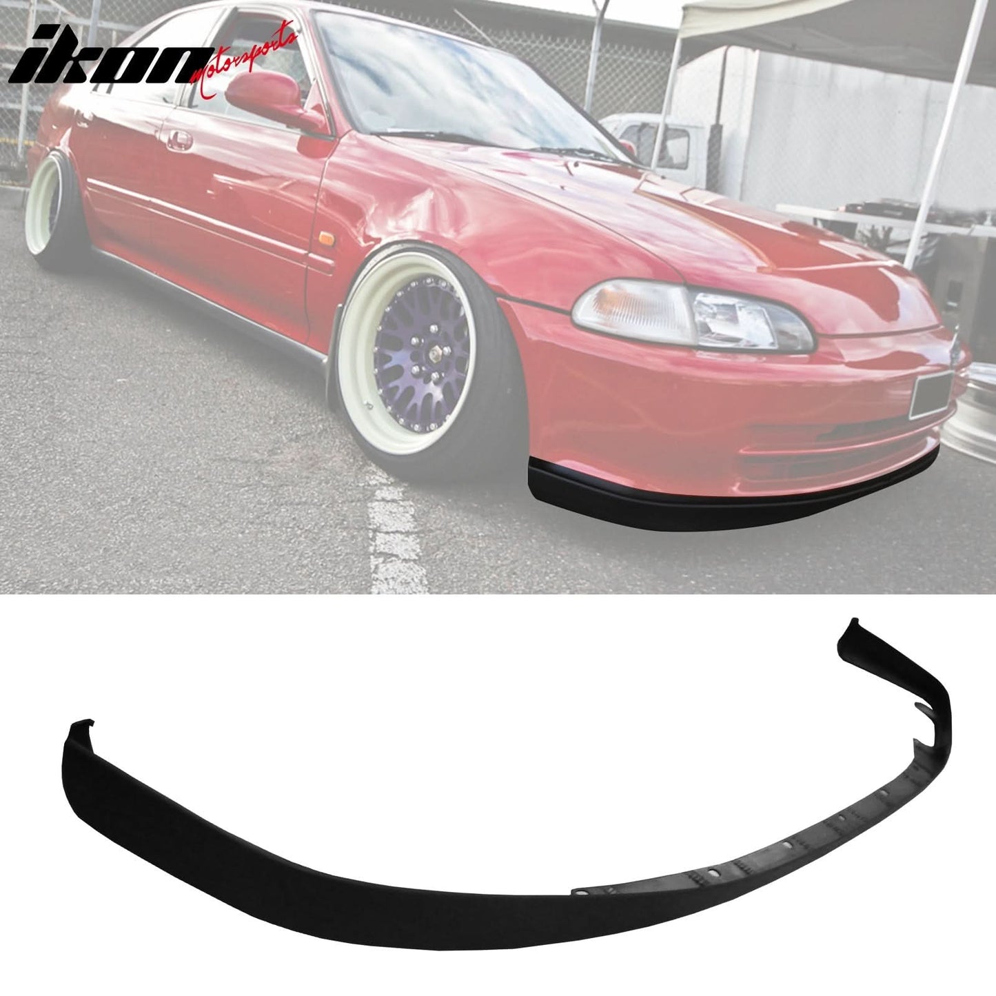 Rear Diffuser & Front Lip ForÂ 1992-1995 Honda Civic PU Unpainted