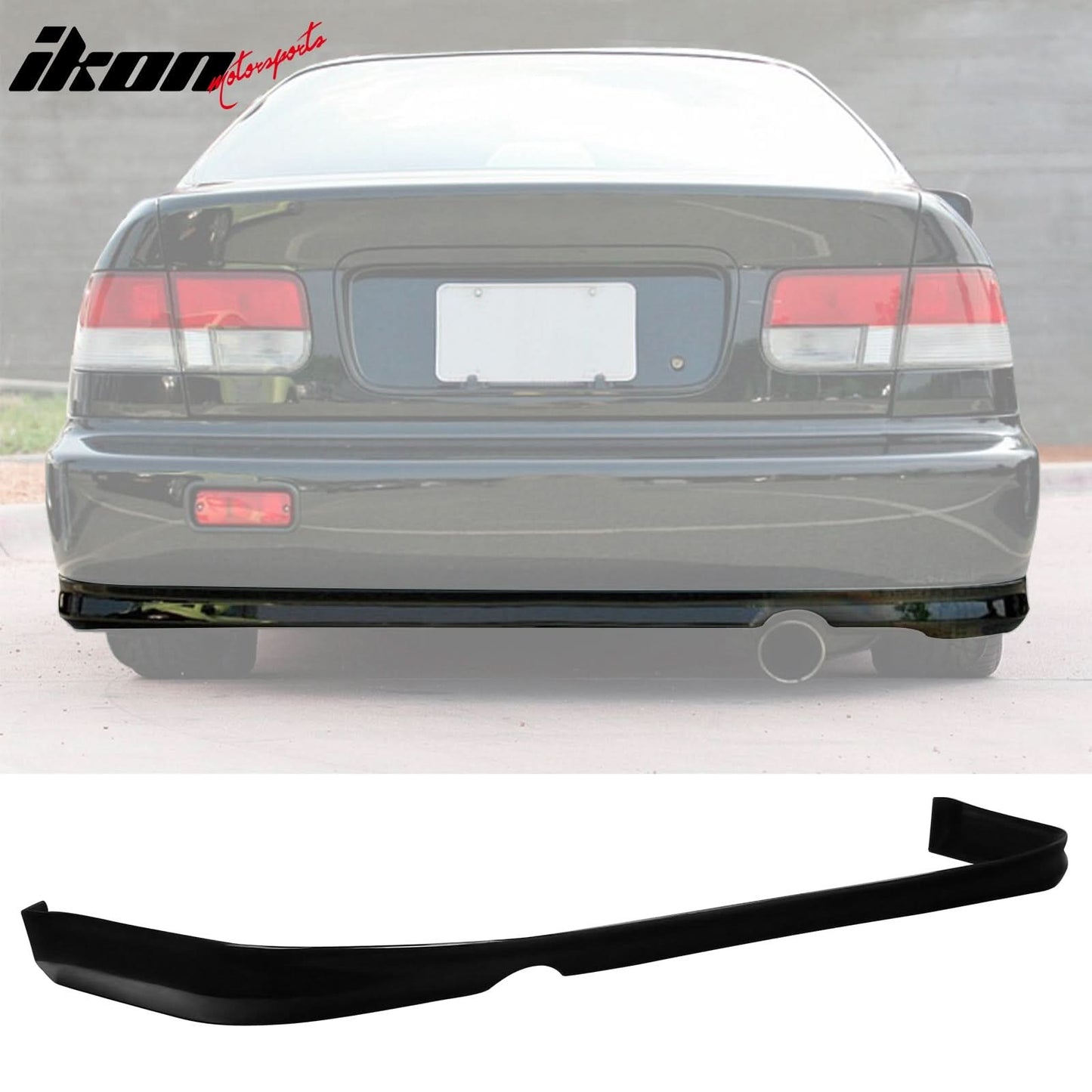 Rear Diffuser & Front Lip ForÂ 1992-1995 Honda Civic PU Unpainted
