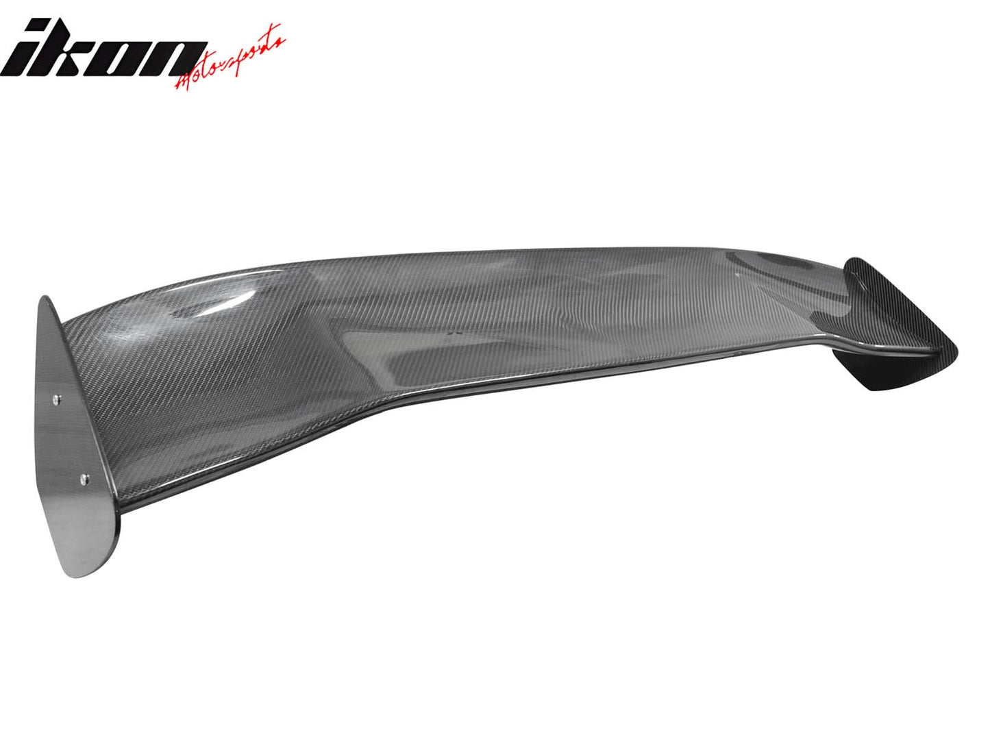 56"Inch GT Style Trunk Spoiler V3 Side Plates V3 Legs 3D Carbon Fiber