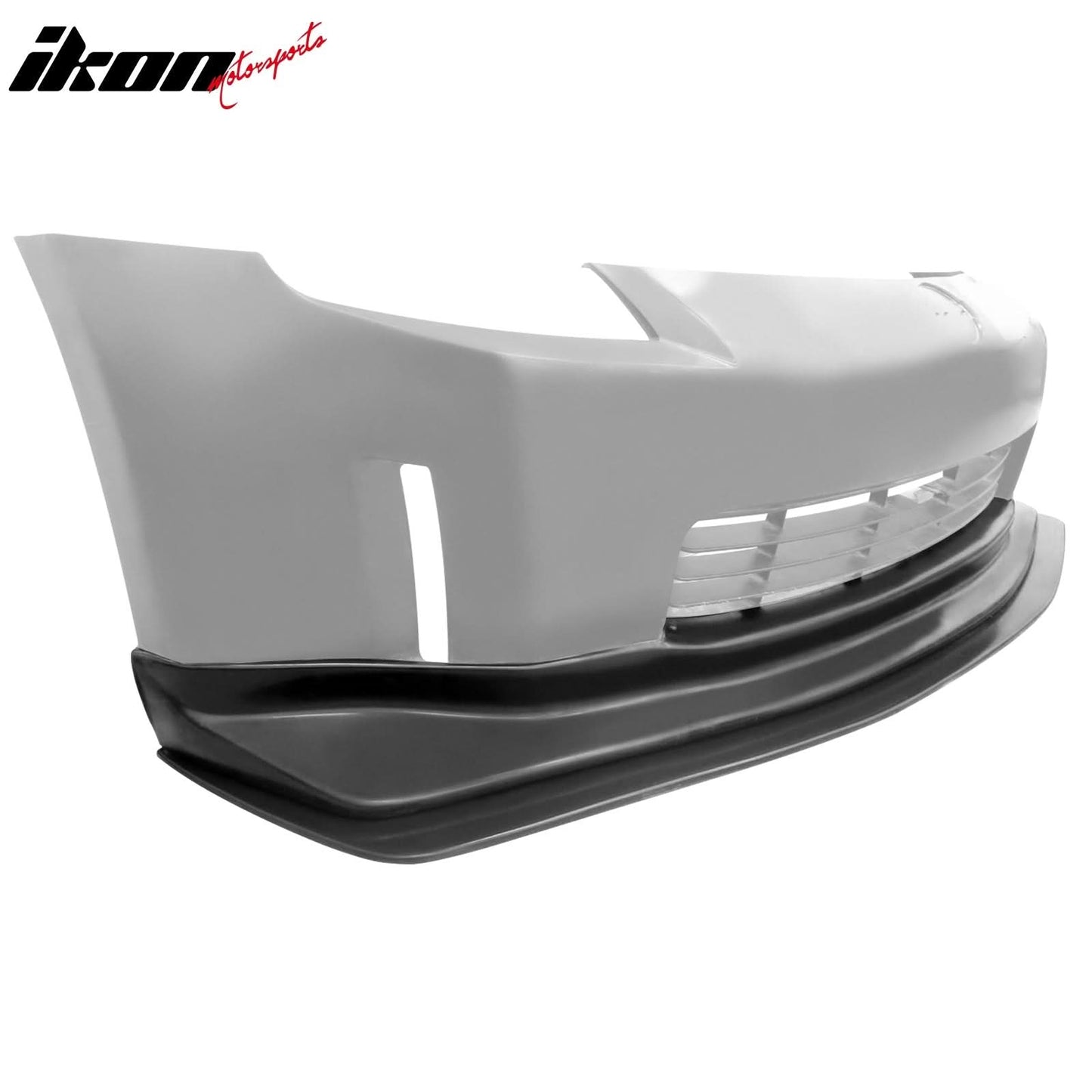 Front Lip & Matching Splitter For 2006-2009 Nissan 350Z N1 Style Black