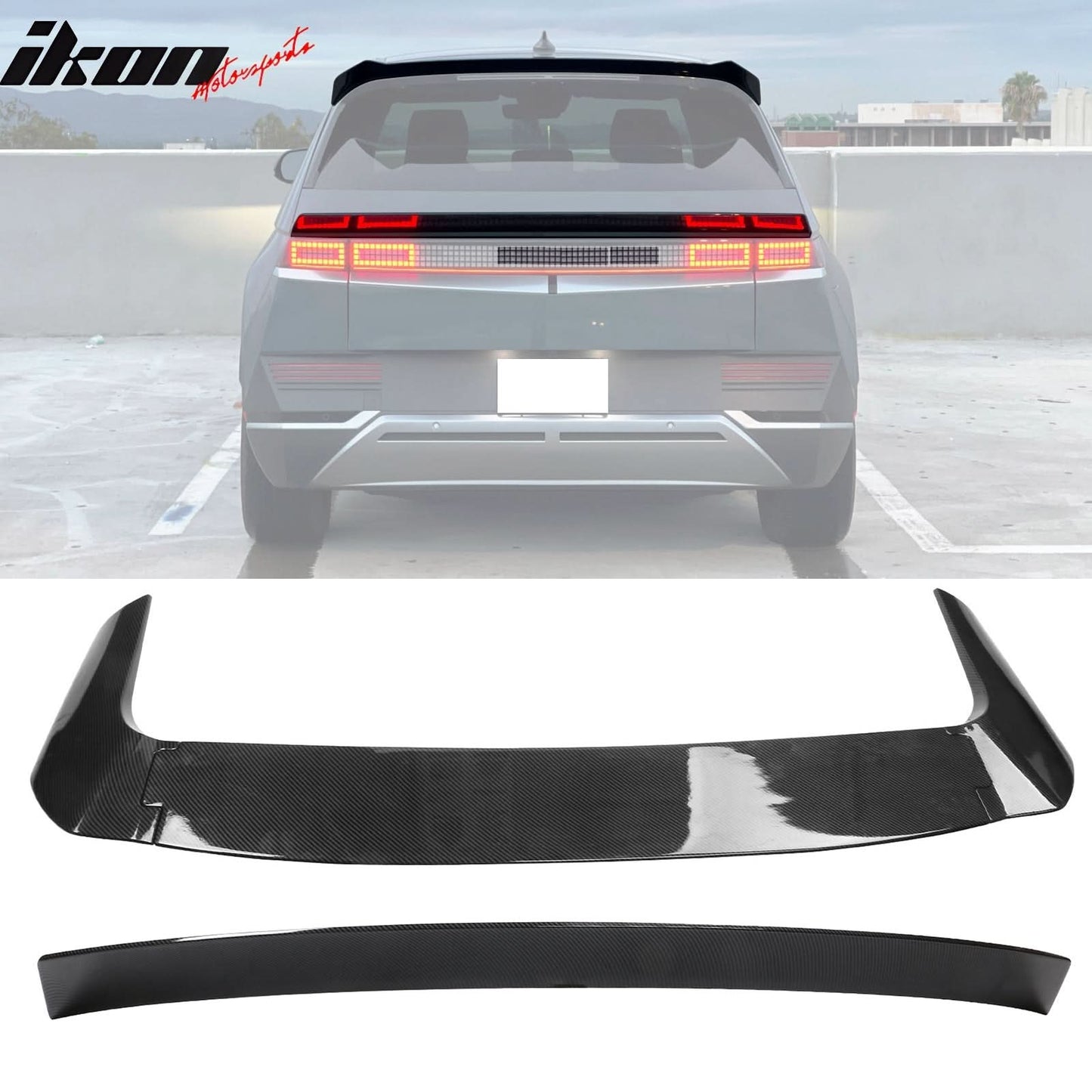 2022-2024Â Hyundai Ioniq 5 Carbon Fiber Print Trunk + Roof Spoiler ABS