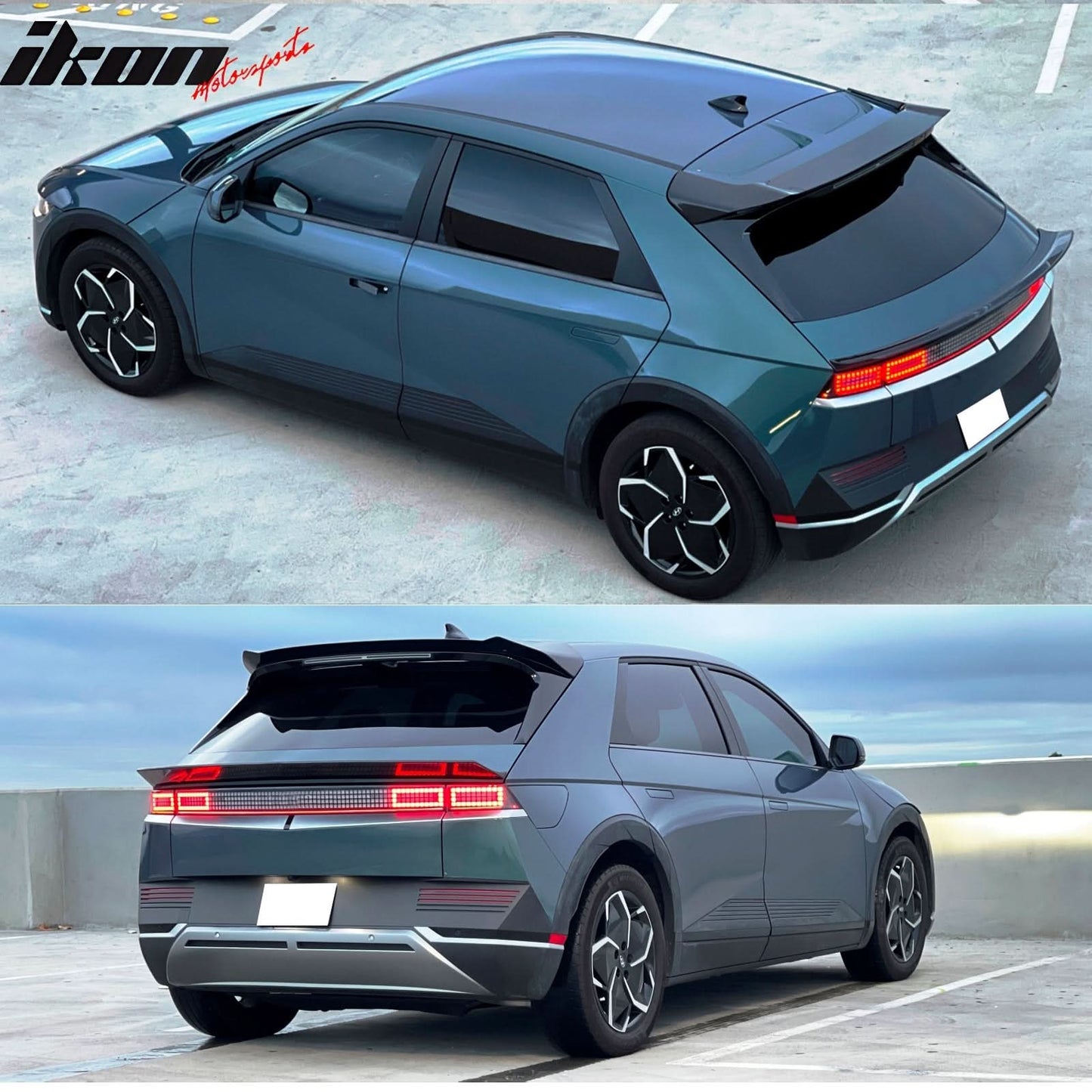 2022-2024Â Hyundai Ioniq 5 Carbon Fiber Print Trunk + Roof Spoiler ABS
