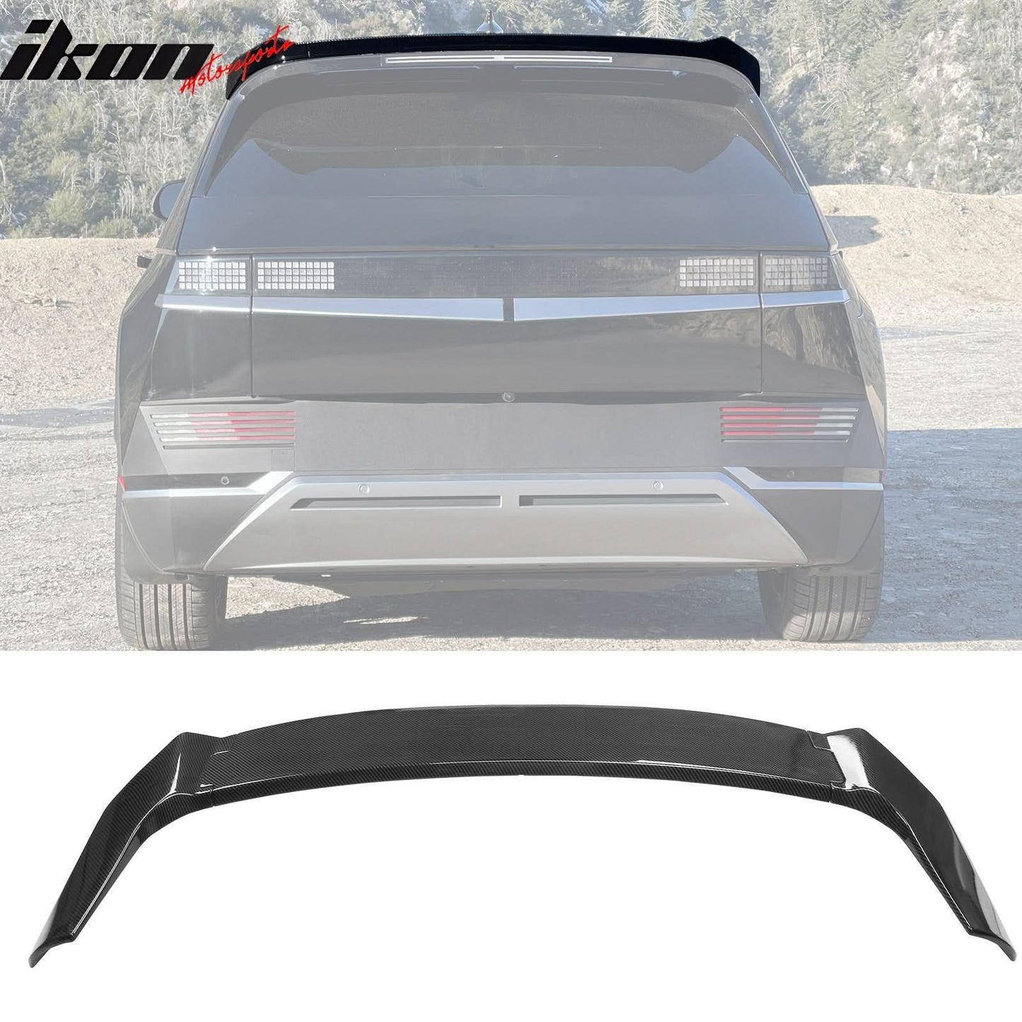 2022-2024Â Hyundai Ioniq 5 Carbon Fiber Print Trunk + Roof Spoiler ABS