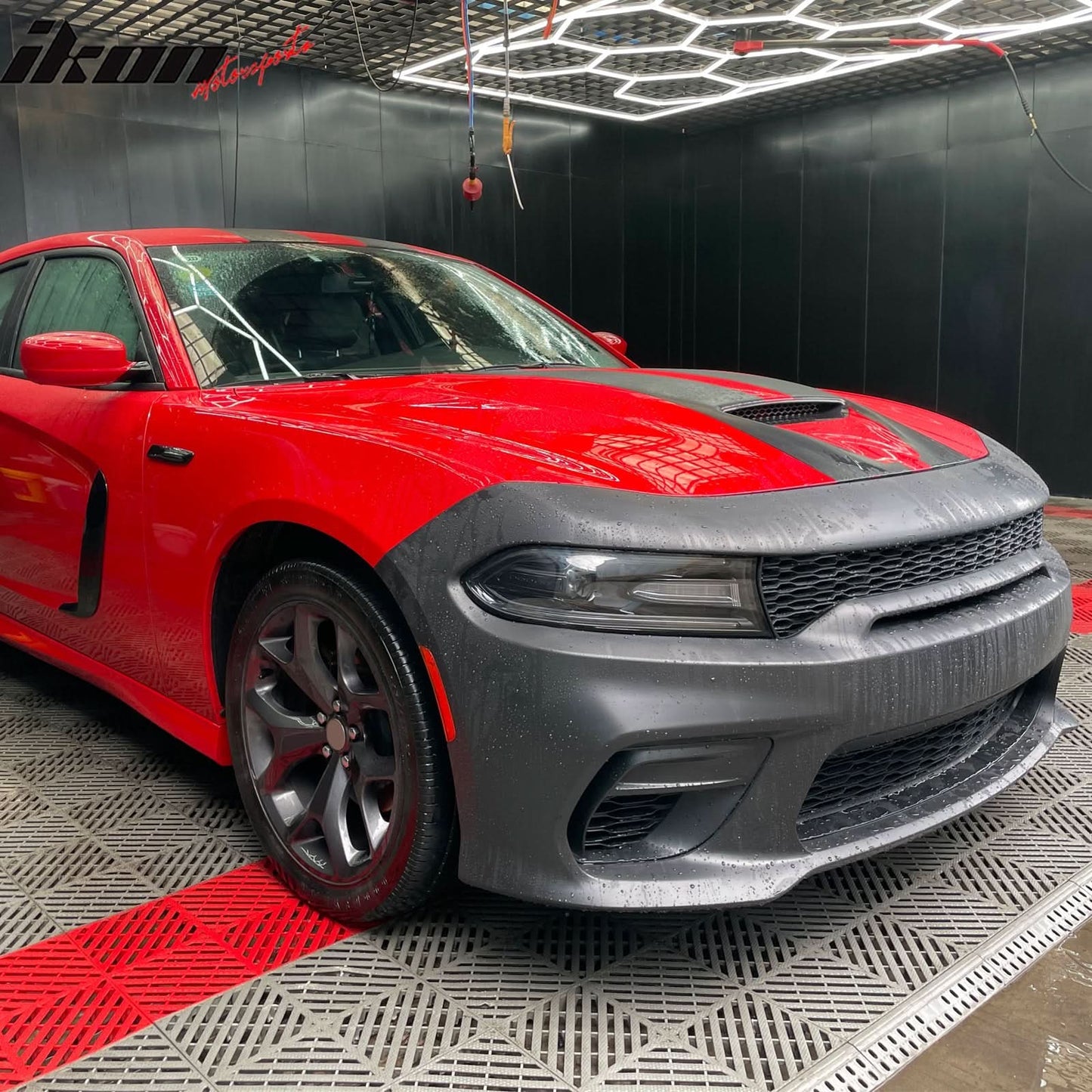 2015-2023 Dodge Charger Widebody Front Bumper Cover + Pink Lip PP