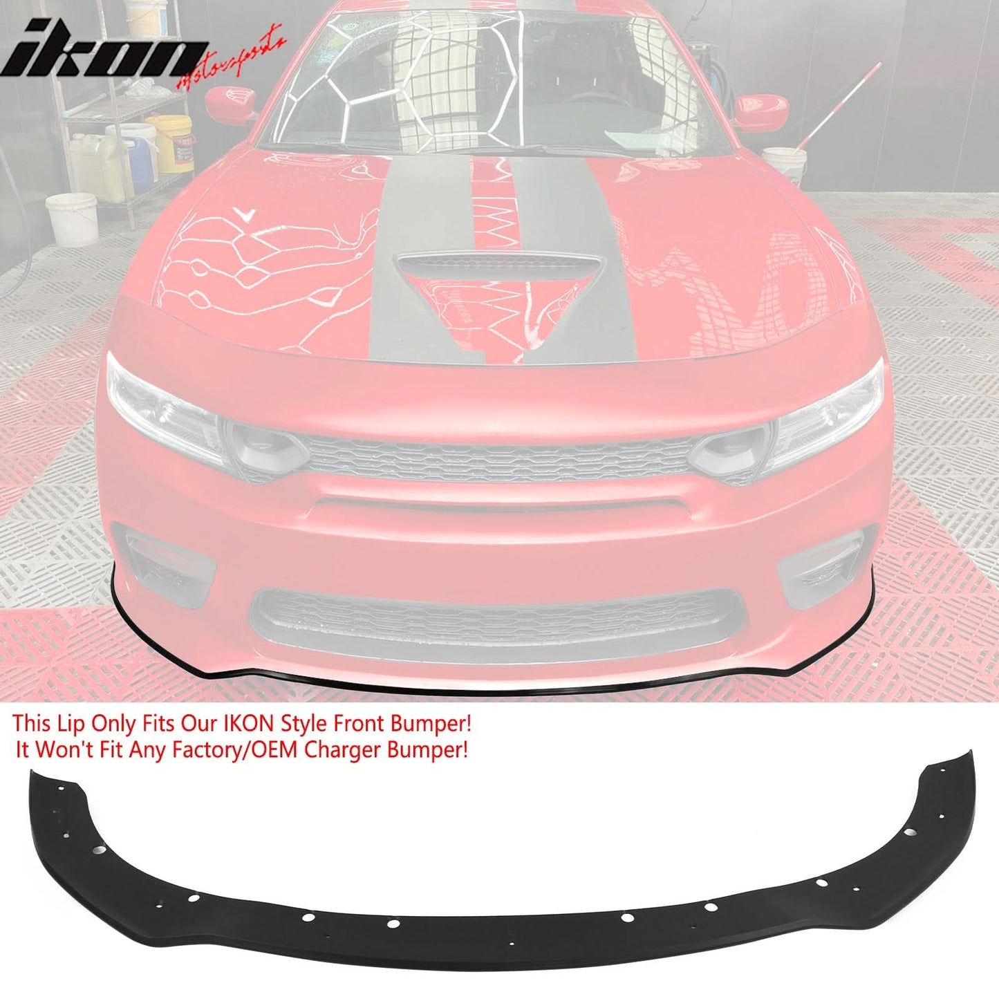 2015-2023 Dodge Charger  Front Bumper Cover Grill Kit Widebody Black P