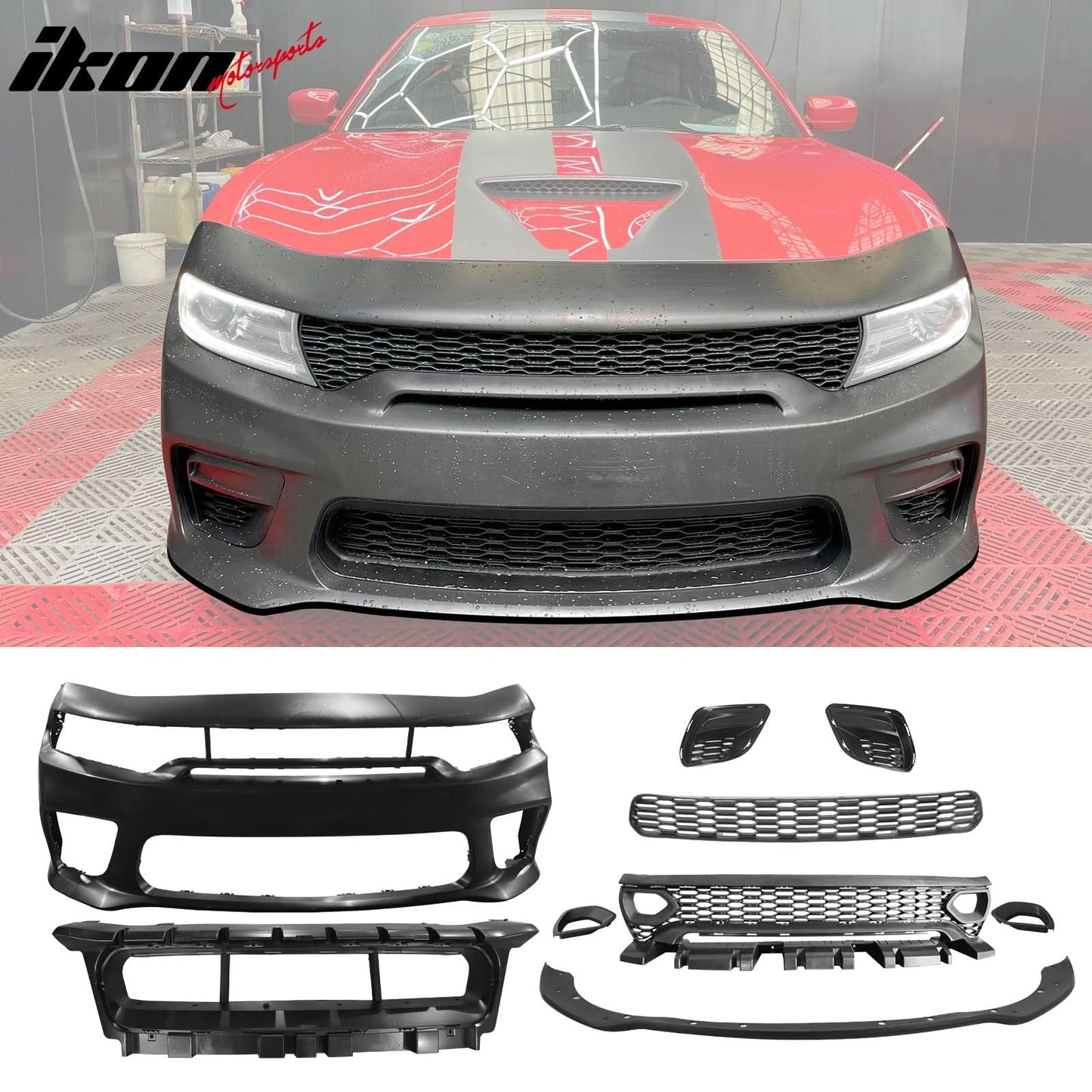 2015-2023 Dodge Charger Widebody SRT Rear & Front Bumper Lip Diffuser