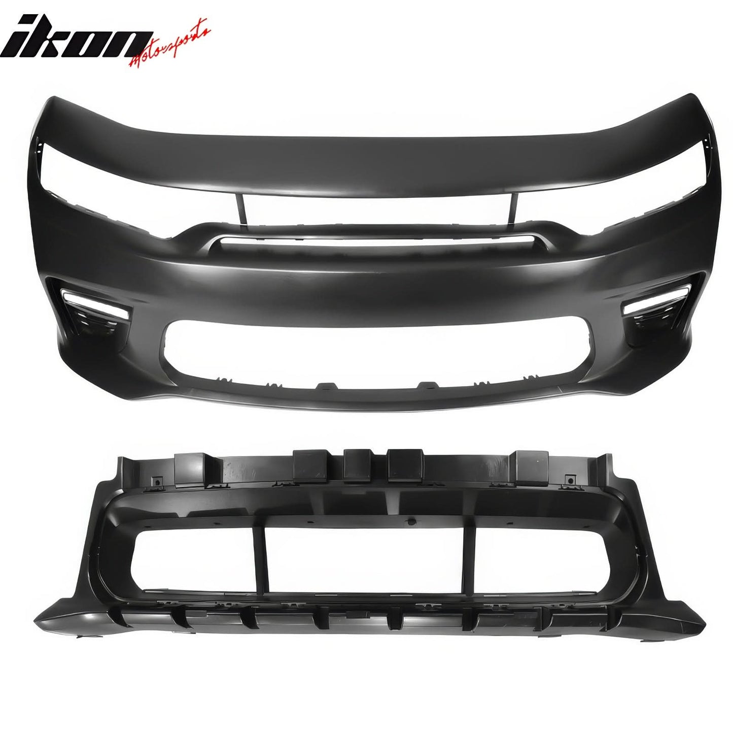 2015-2023 Dodge Charger Widebody SRT Black LED Front Bumper Kits PP