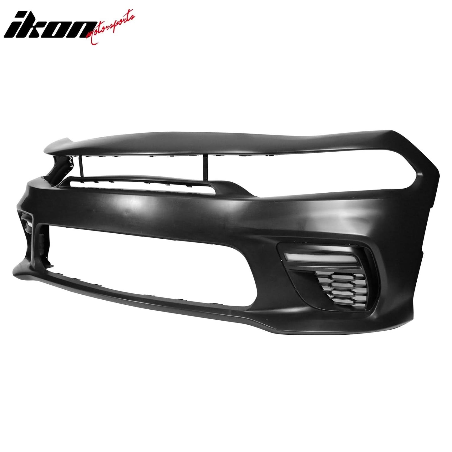 2015-2023 Dodge Charger Widebody LED Bumper Cover Matte Black Lip PP