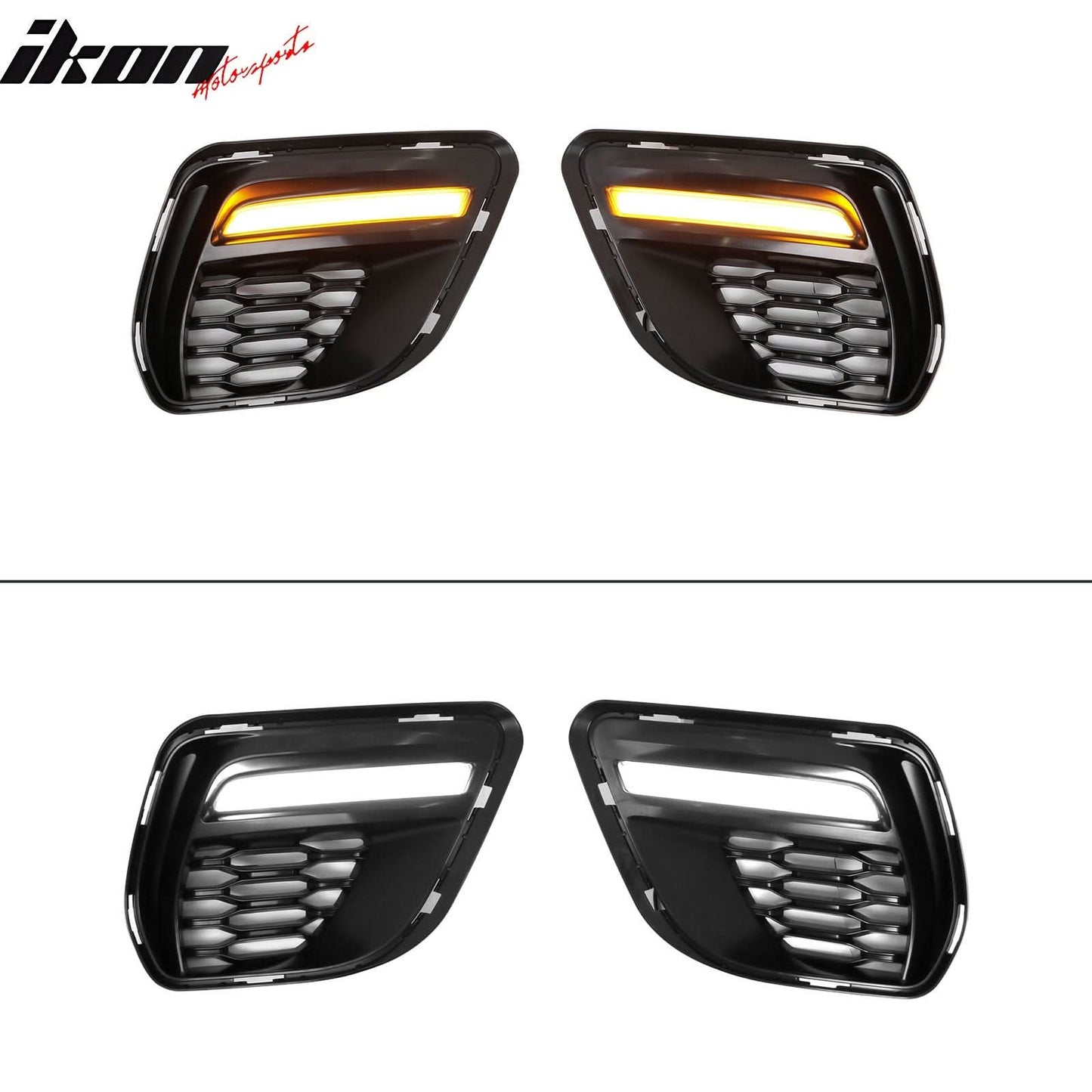 2015-2023 Dodge Charger Widebody LED Bumper Cover Matte Black Lip PP