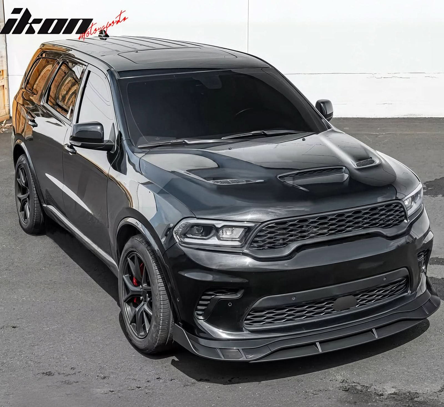 2021-2024 Dodge Durango SRT Hellcat Front Bumper Lip Matte Black 5PC