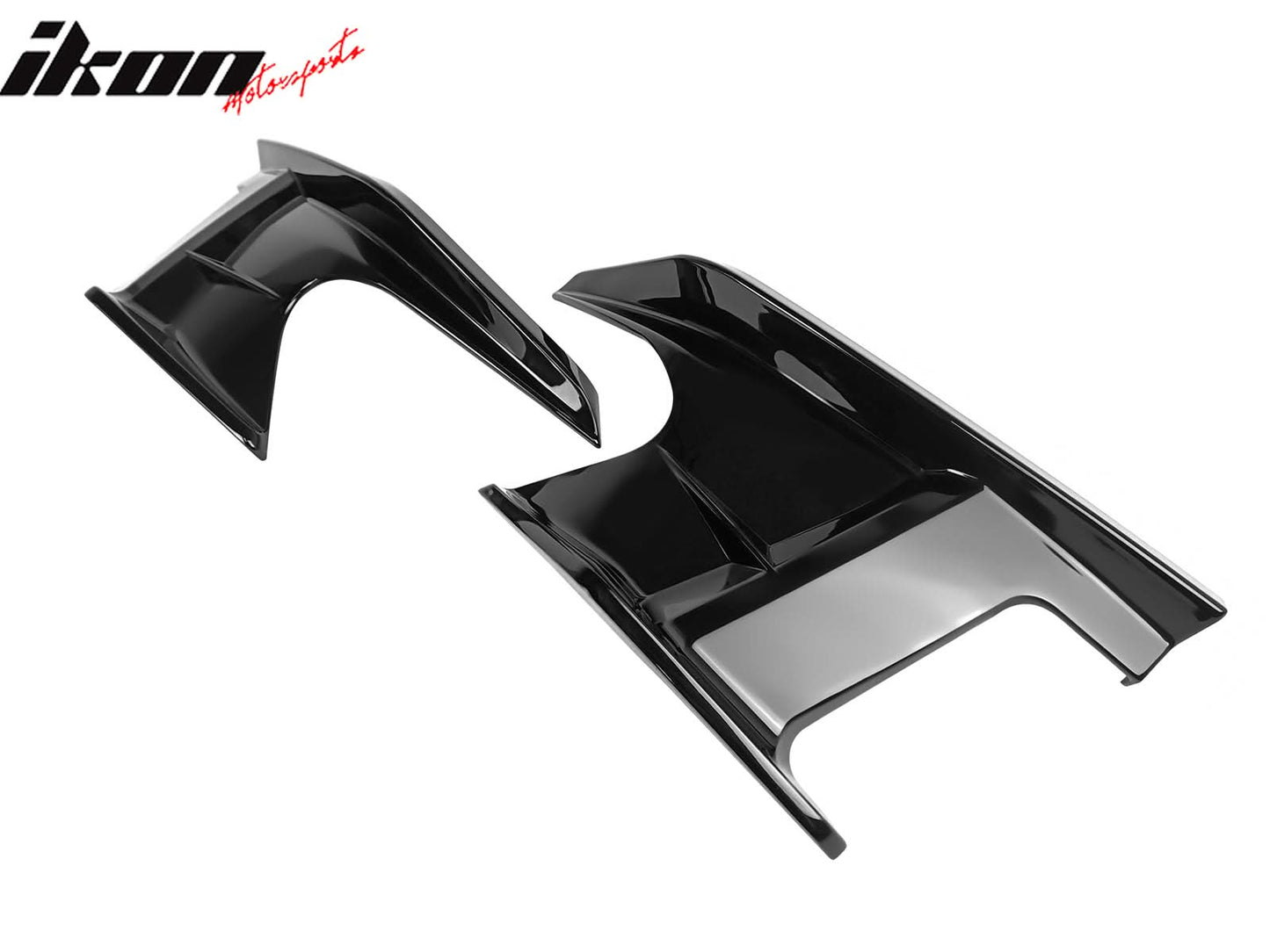 2019-2025 Toyota Corolla Gloss Black Front Splitters + Side Canards