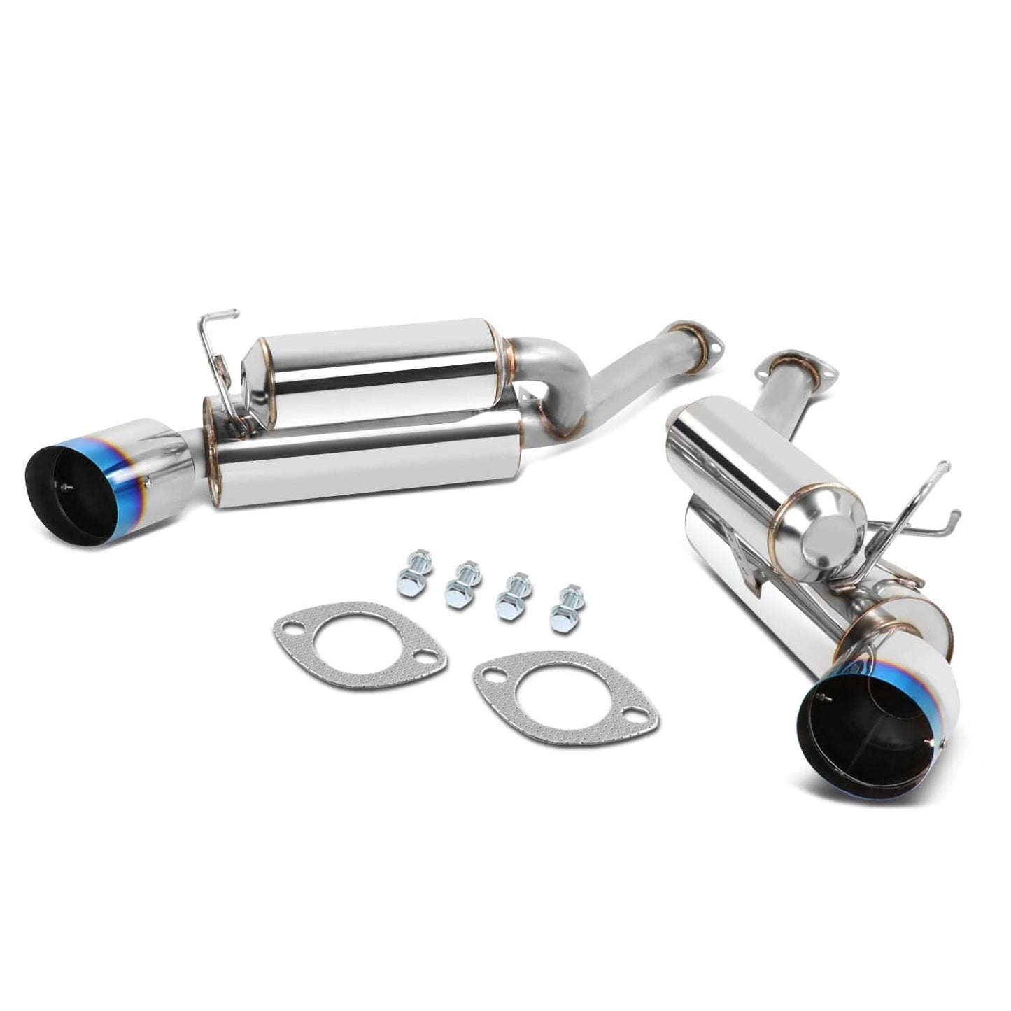 2003-2009 Nissan 350Z / G35 Axleback Exhaust Dual Burnt Tip Stainless Steel