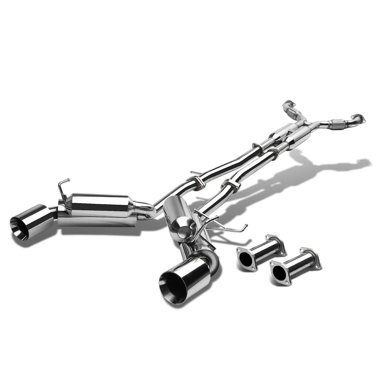 2003-2009 Nissan 350Z / G35 Dual Rolled Tip Catback Exhaust Stainless Steel
