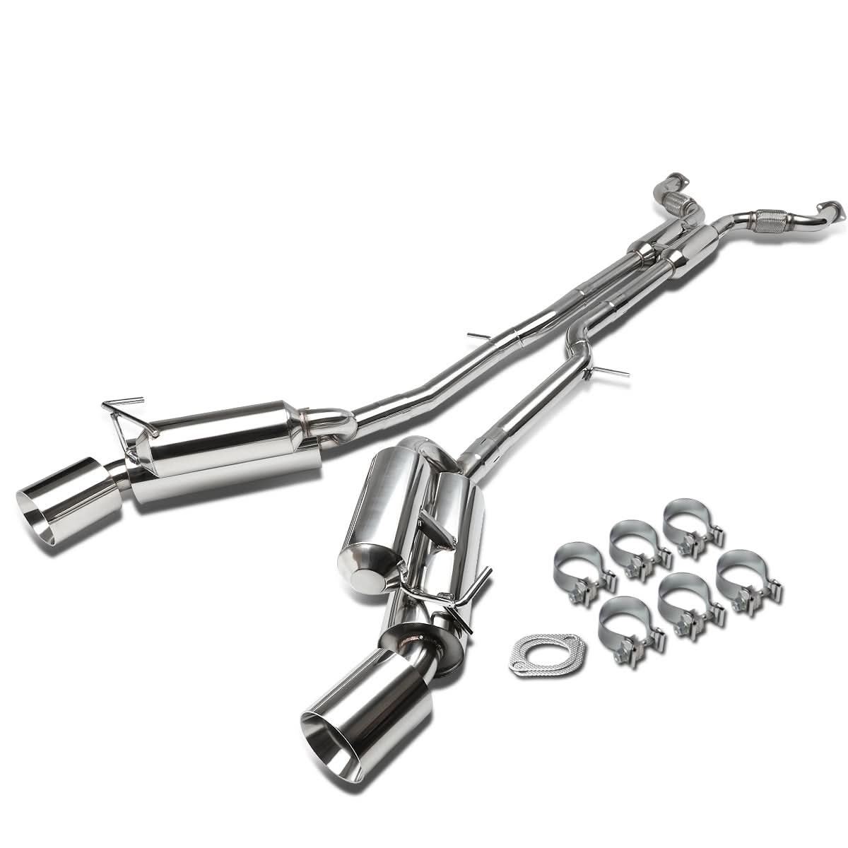 09-18 Nissan 370Z Catback Exhaust System Dual Rolled Tip Stainless Steel