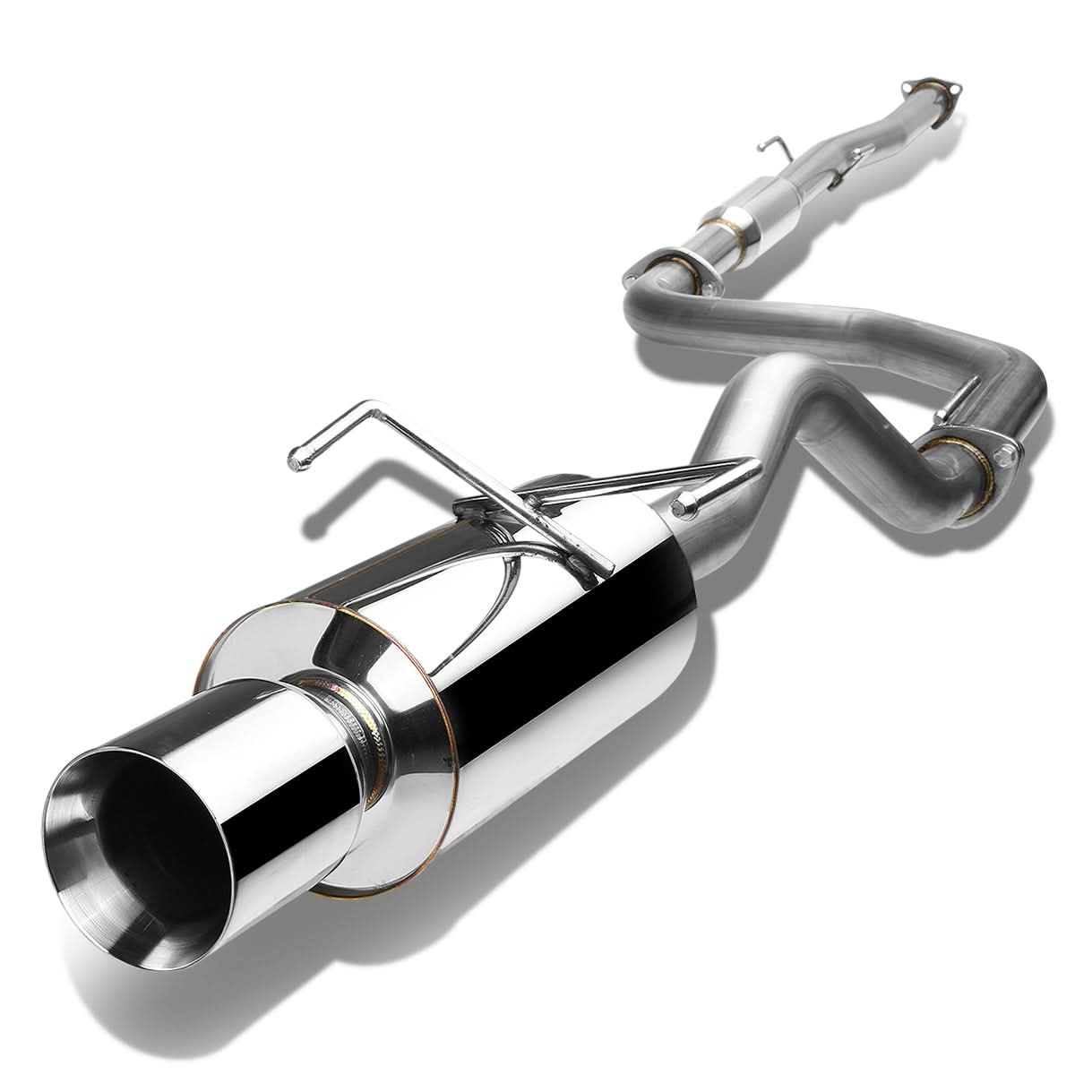 94-01 Acura Integra 2DR GSR Catback Exhaust Single Rolled Tip Stainless Steel