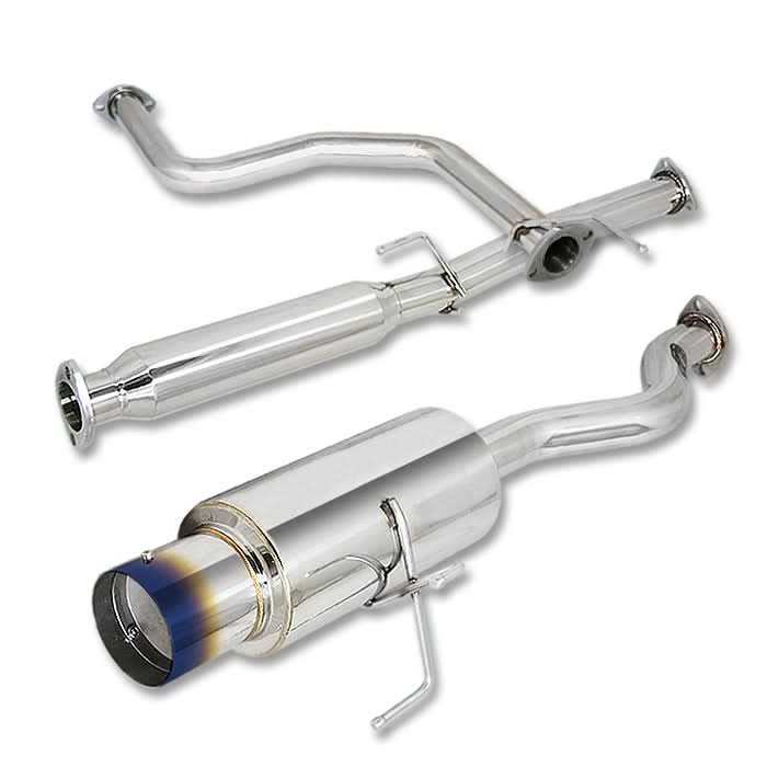 94-01 Acura Integra Catback Exhaust Single Burnt Tip Stainless Steel