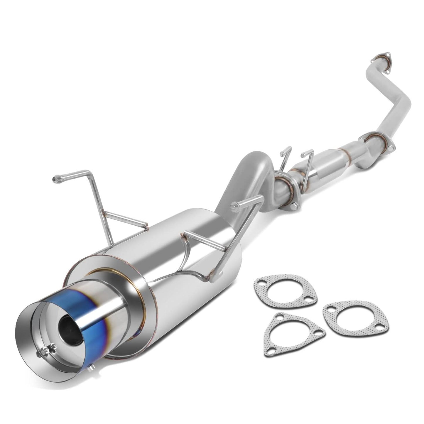 2002-2006 Acura RSX Catback Exhaust System Single Burnt Tip Stainless Steel