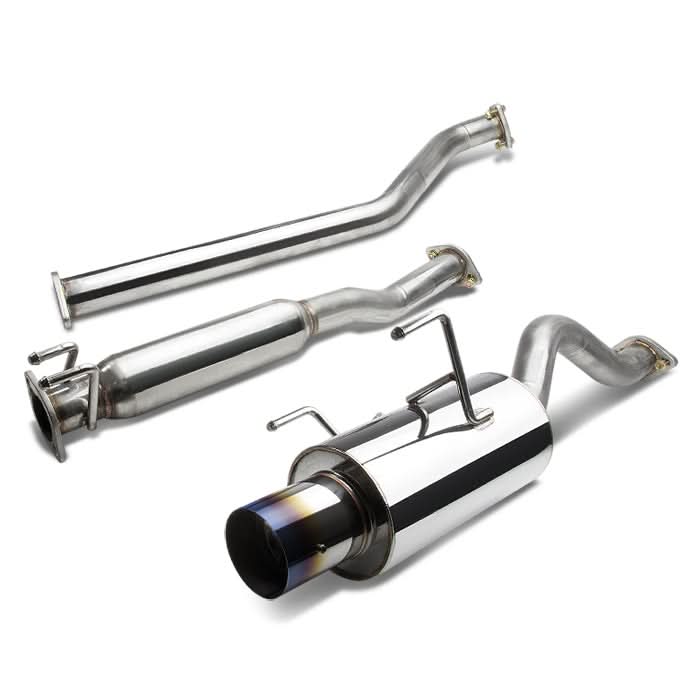 02-06 Acura RSX Type-S Single Burnt Tip Catback Exhaust Stainless Steel
