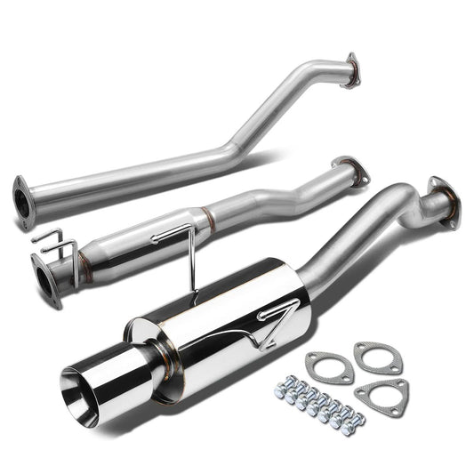 02-06 Acura RSX Type-S Single Rolled Tip Catback Exhaust - Stainless Steel