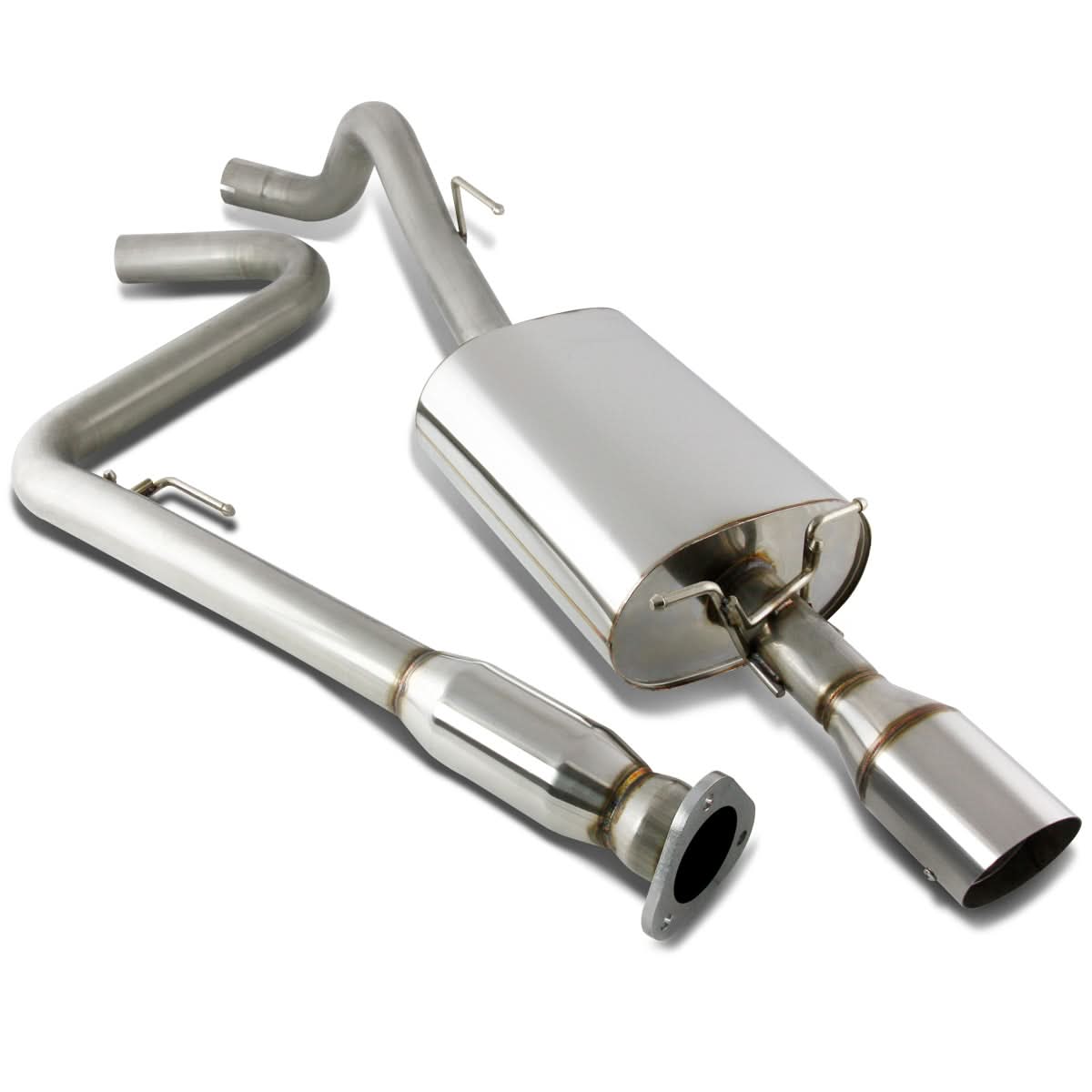 08-10 Chevrolet Cobalt Turbo Single Tip Catback Exhaust - Stainless Steel