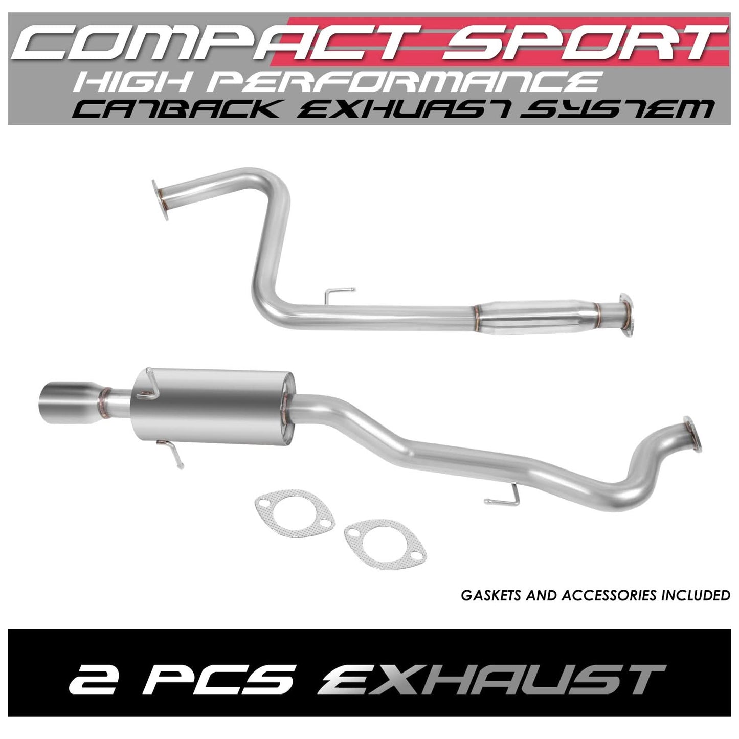 05-10 Chevrolet Cobalt / 07-10 Pontiac G5 Catback Exhaust - Stainless Steel