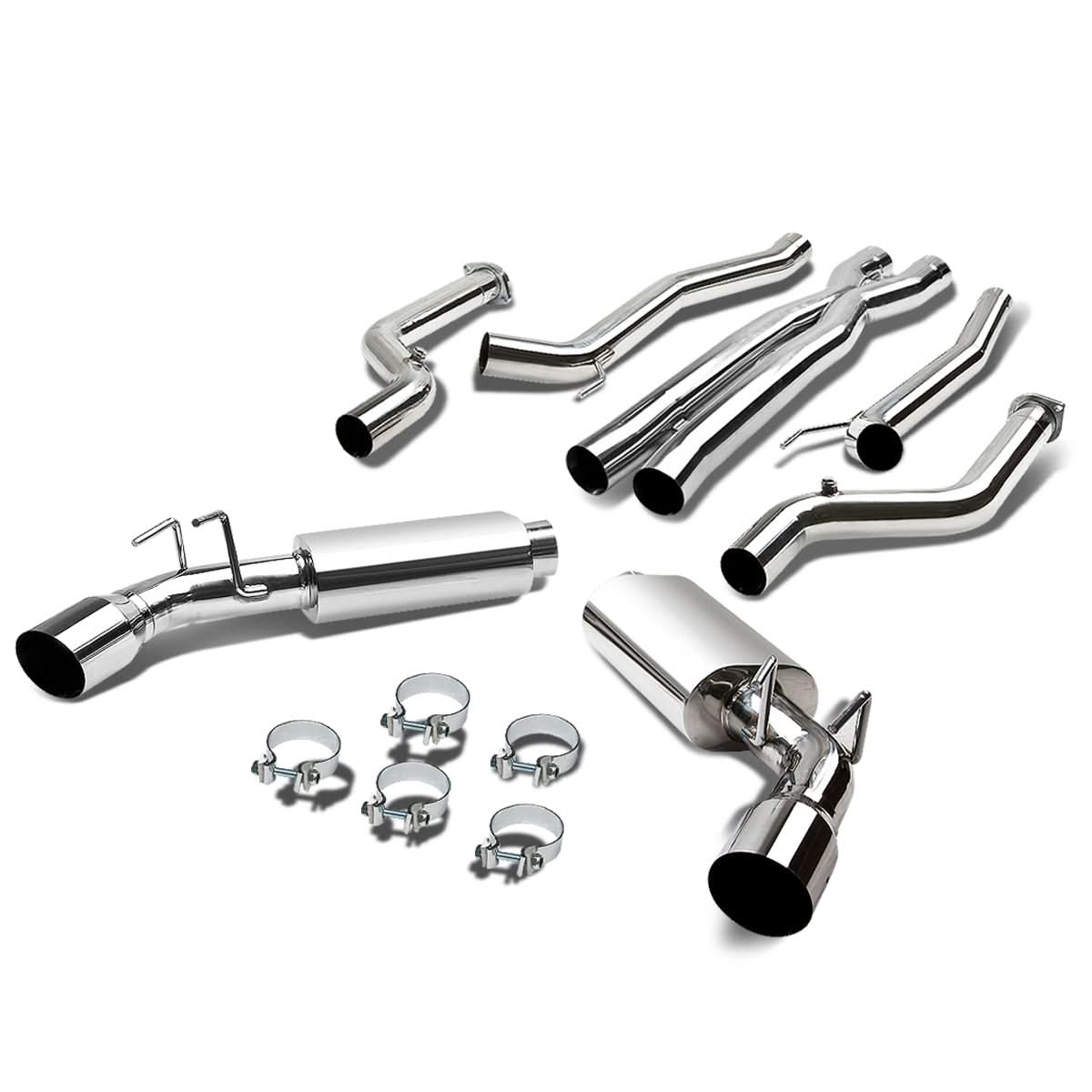 2011-2015 Chevrolet Camaro 6.2L V8 Dual Tip Catback Exhaust Stainless Steel