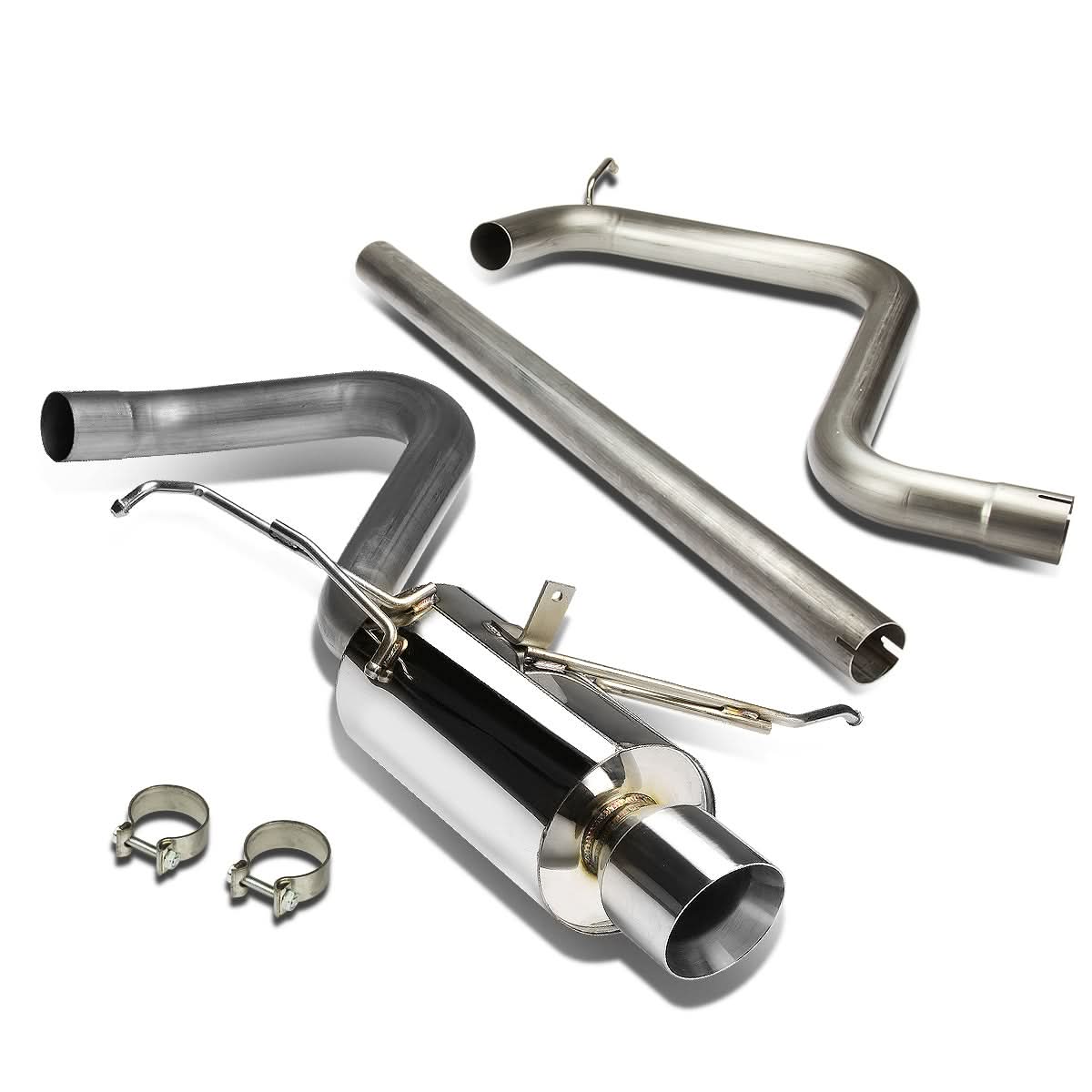 01-06 Chrysler PT Cruiser Single Rolled Tip Catback Exhaust Stainless Steel