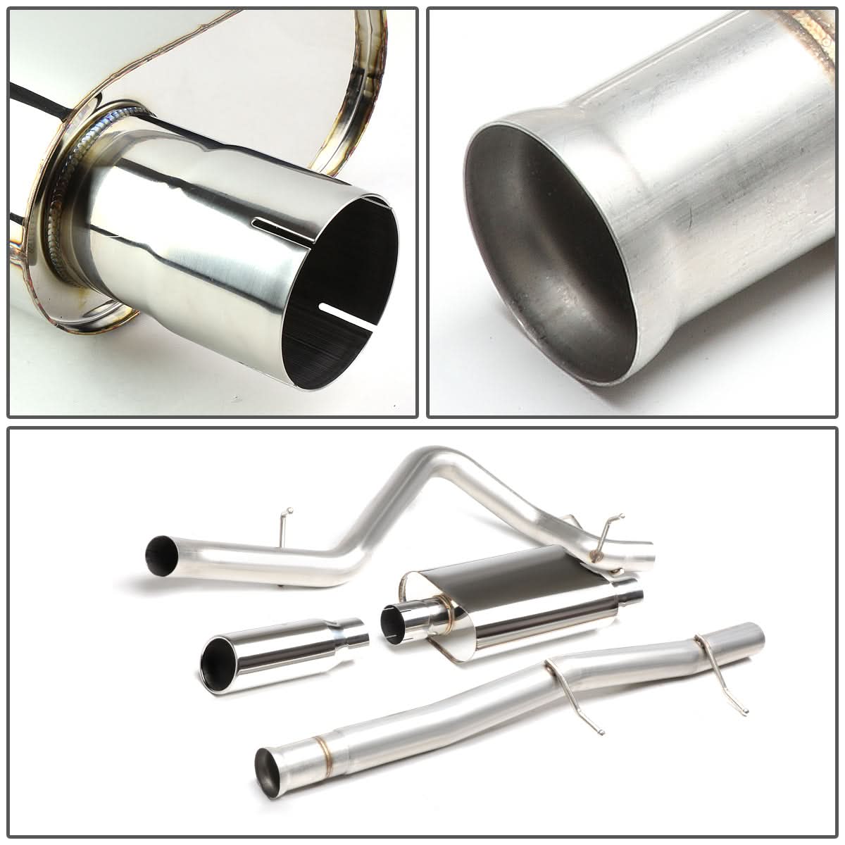 07-13 Chevrolet Silverado/GMC Sierra 1500 Cat-Back Exhaust - Stainless Steel