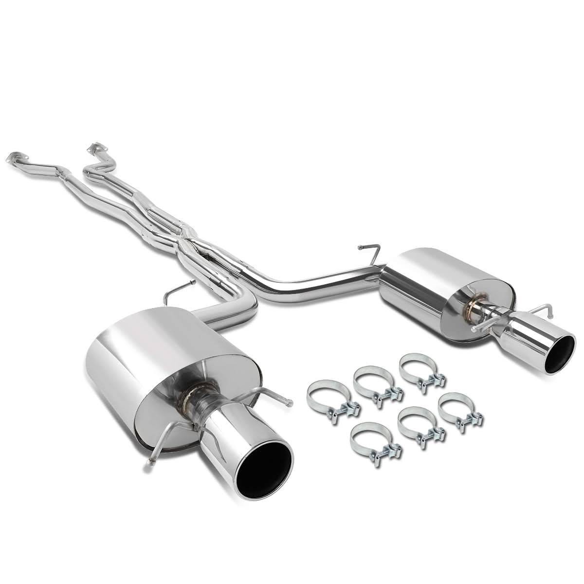 09-11 Cadillac CTS-V Catback Exhaust System Stainless Steel Dual Tip