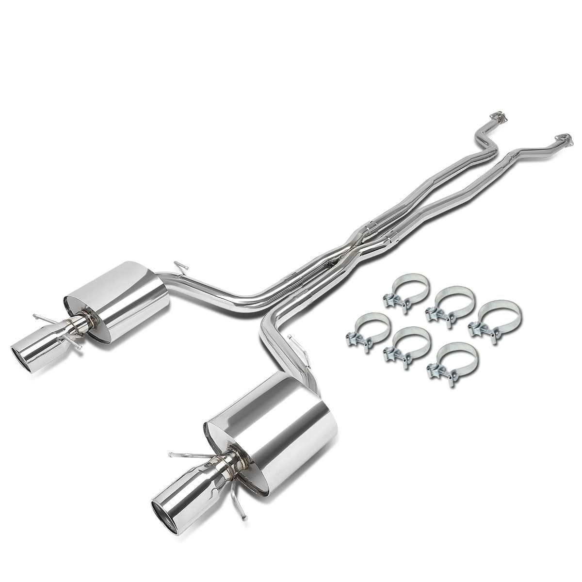 09-11 Cadillac CTS-V Catback Exhaust System Stainless Steel Dual Tip