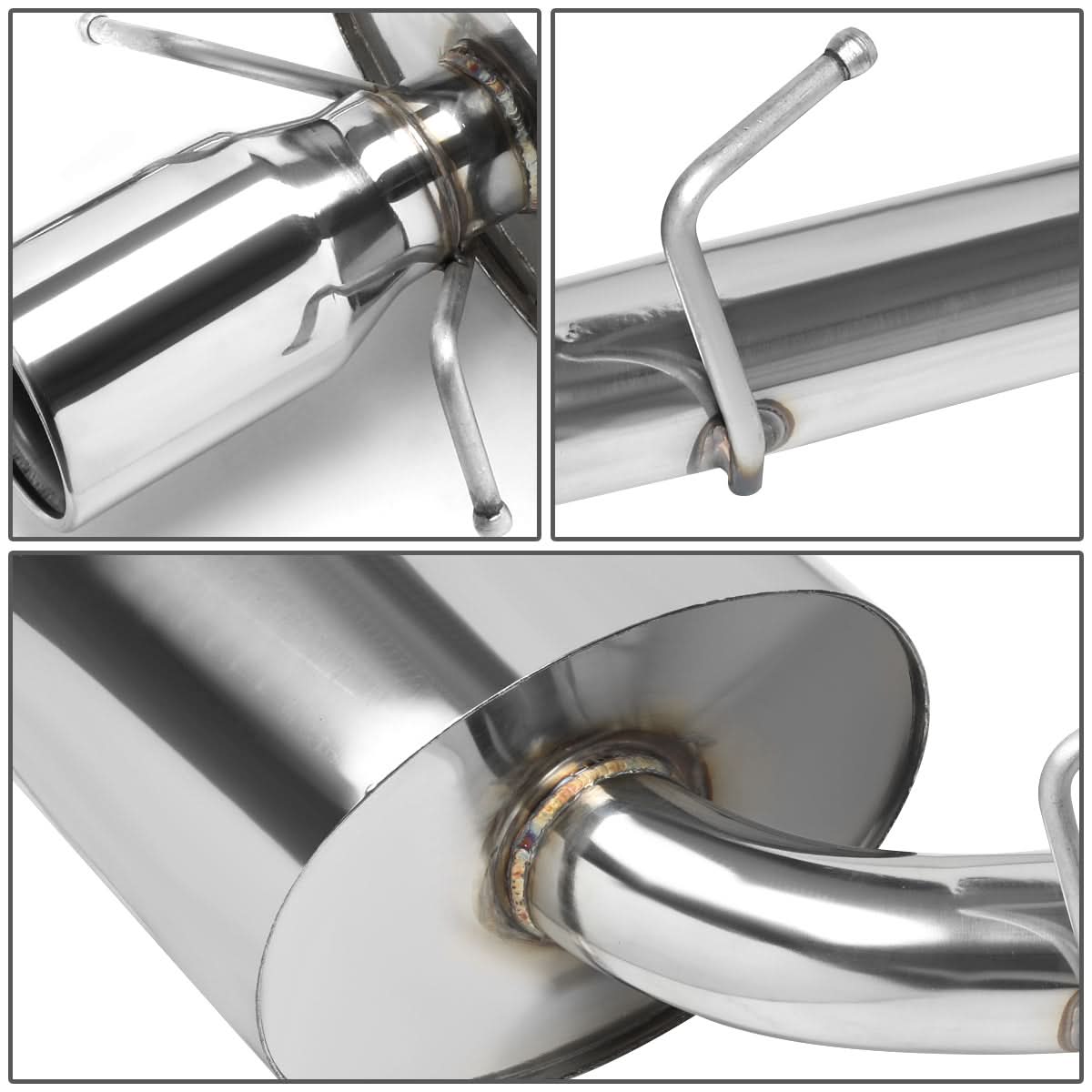 09-11 Cadillac CTS-V Catback Exhaust System Stainless Steel Dual Tip