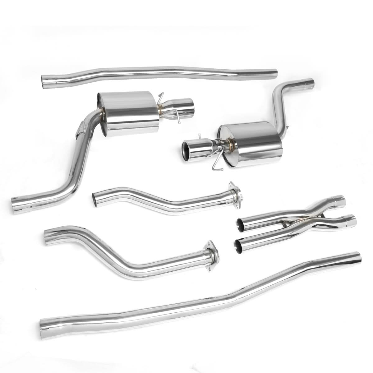 09-11 Cadillac CTS-V Catback Exhaust System Stainless Steel Dual Tip