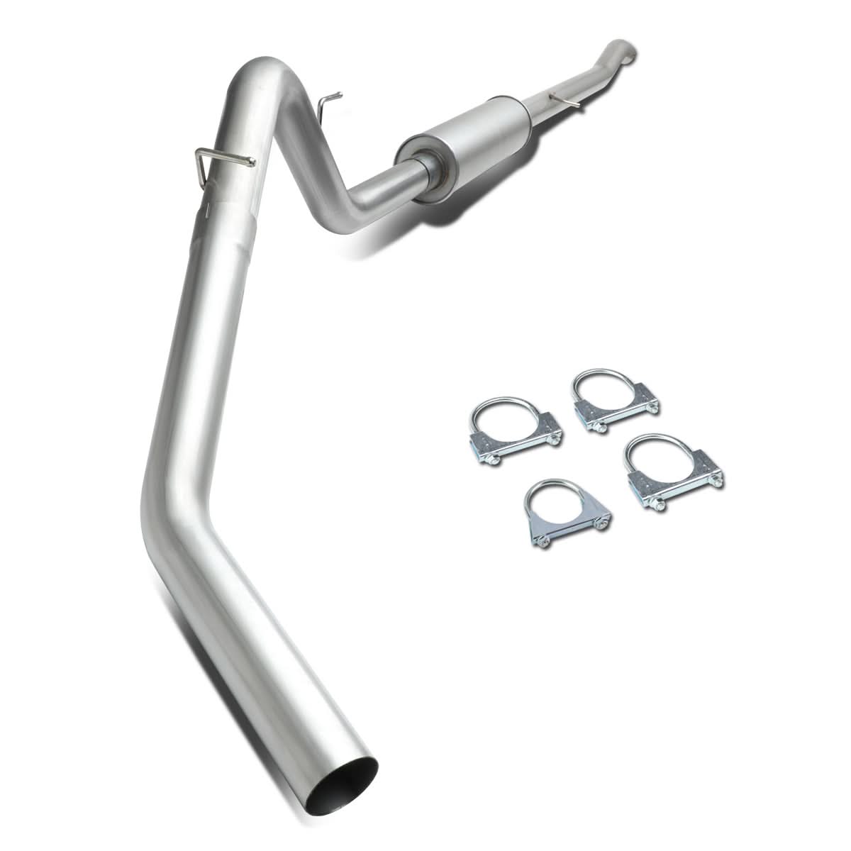 2005-2007 Dodge Dakota Catback Exhaust System Single Tip Stainless Steel