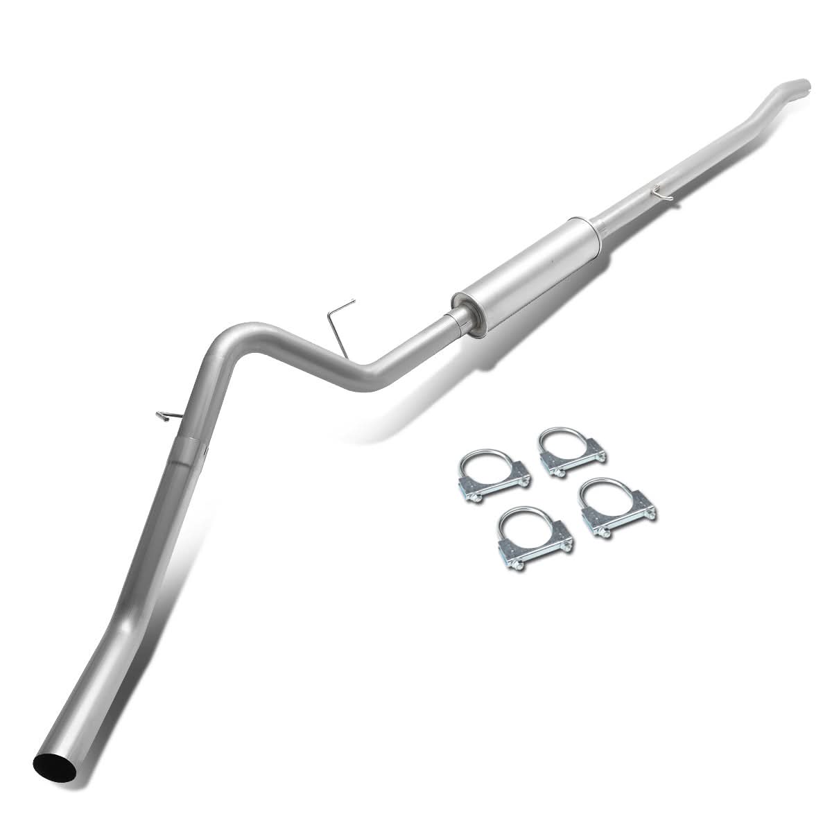 2008-2012 Dodge Dakota Catback Exhaust Single Tip Stainless Steel