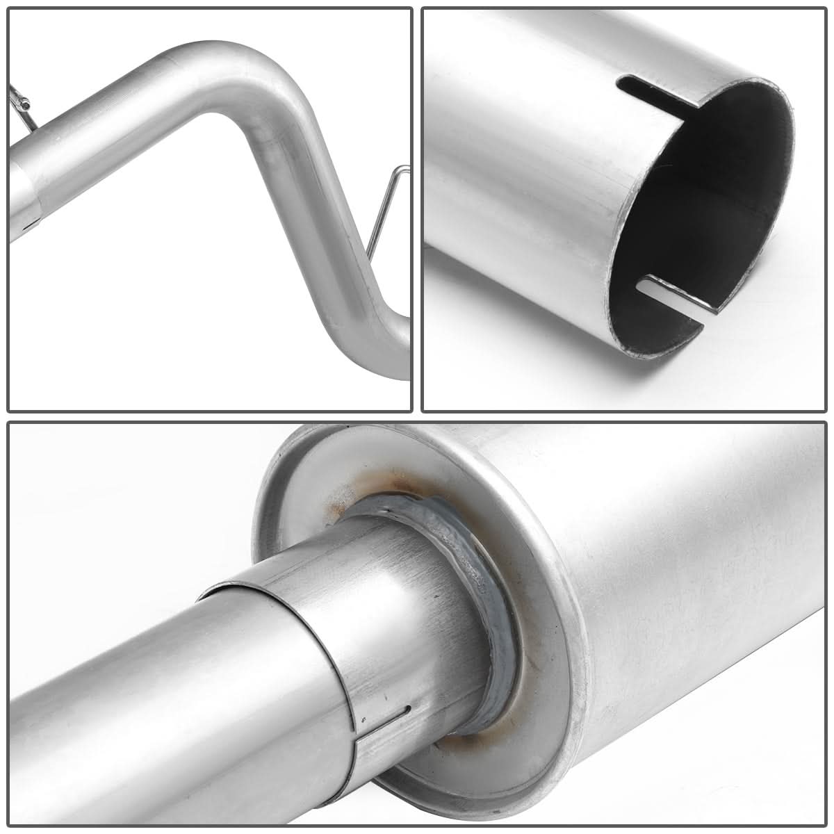 2008-2012 Dodge Dakota Catback Exhaust Single Tip Stainless Steel