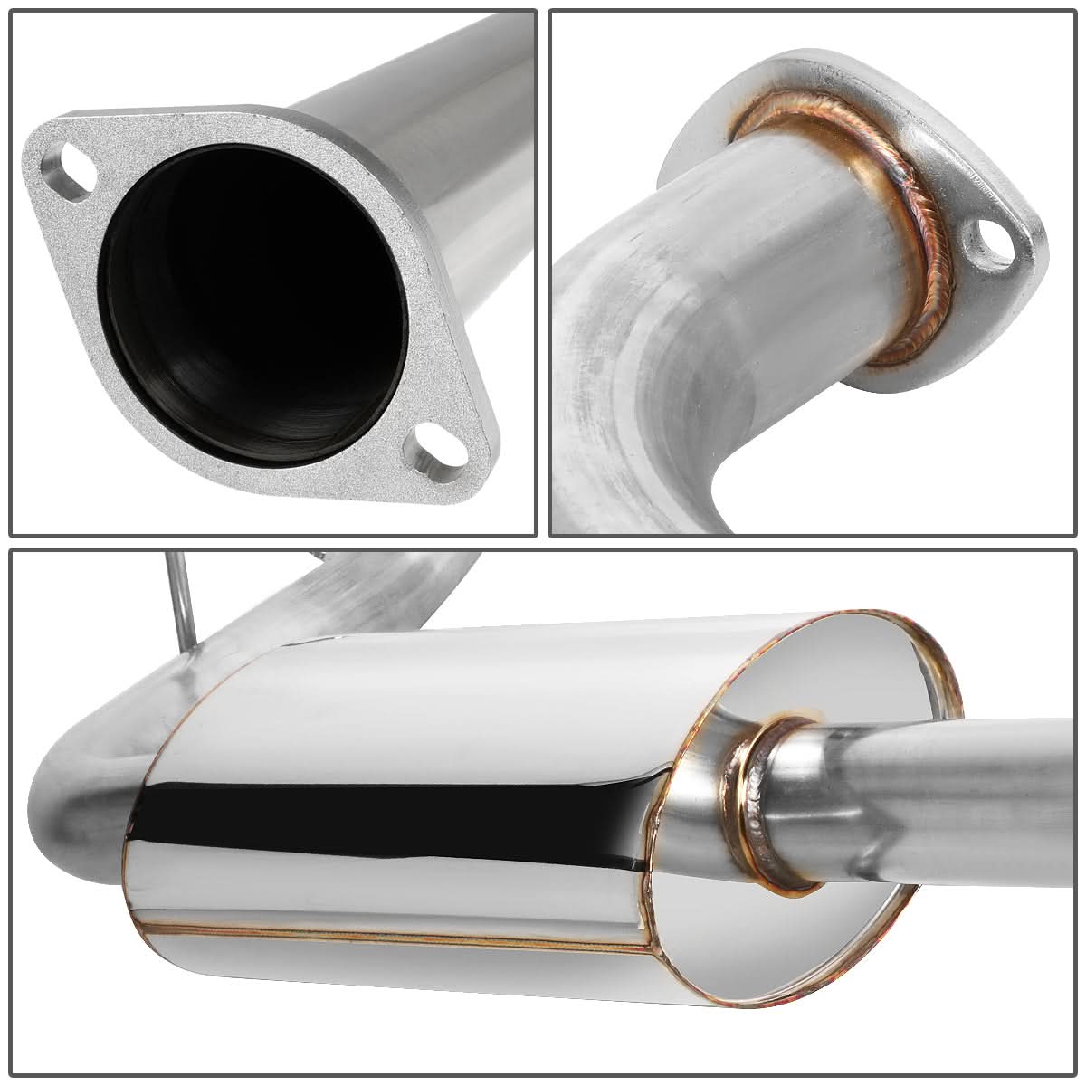 2000-2005 Dodge Neon Single Tip Catback Exhaust Stainless Steel