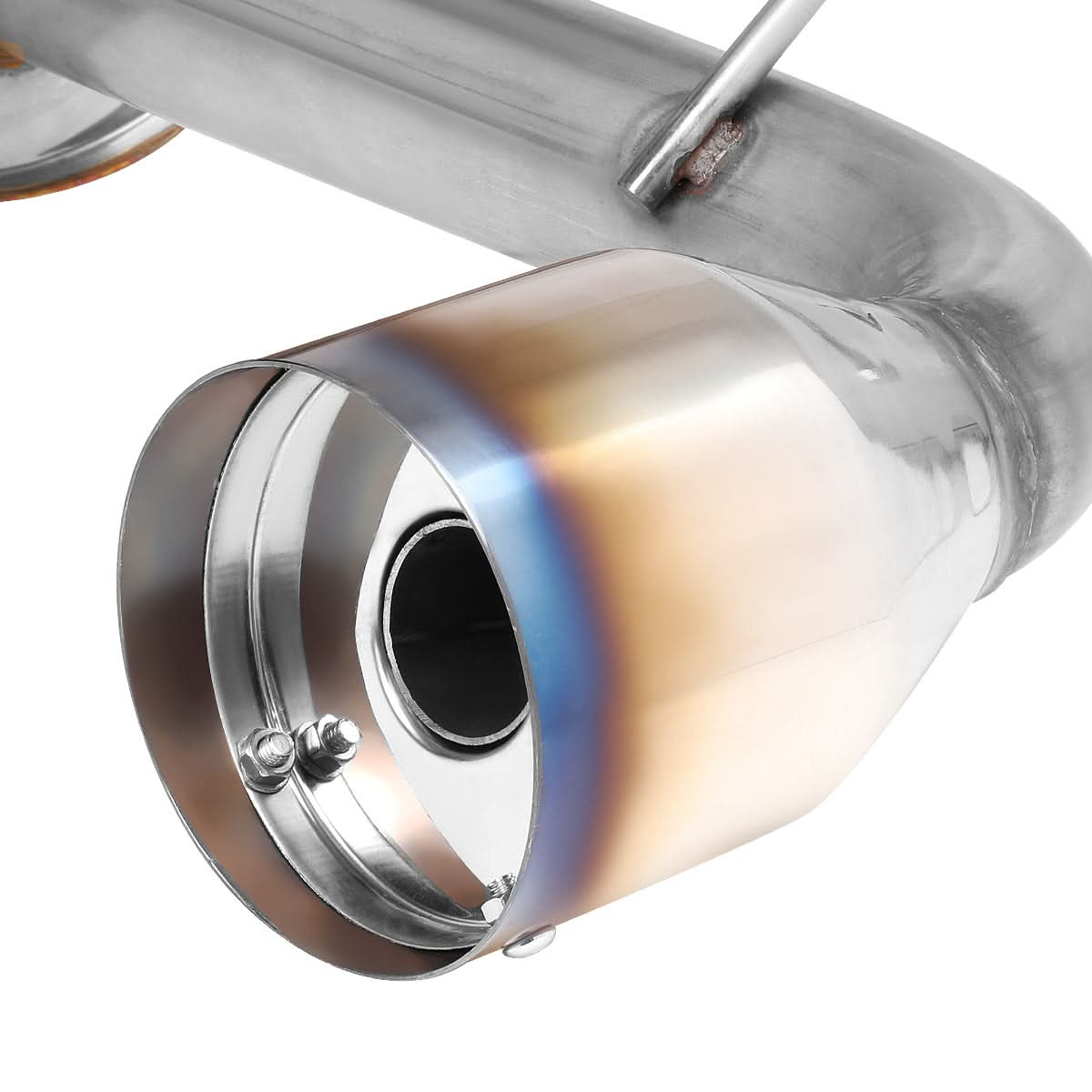 00-05 Dodge Neon Single Burnt Tip Catback Exhaust - Stainless Steel