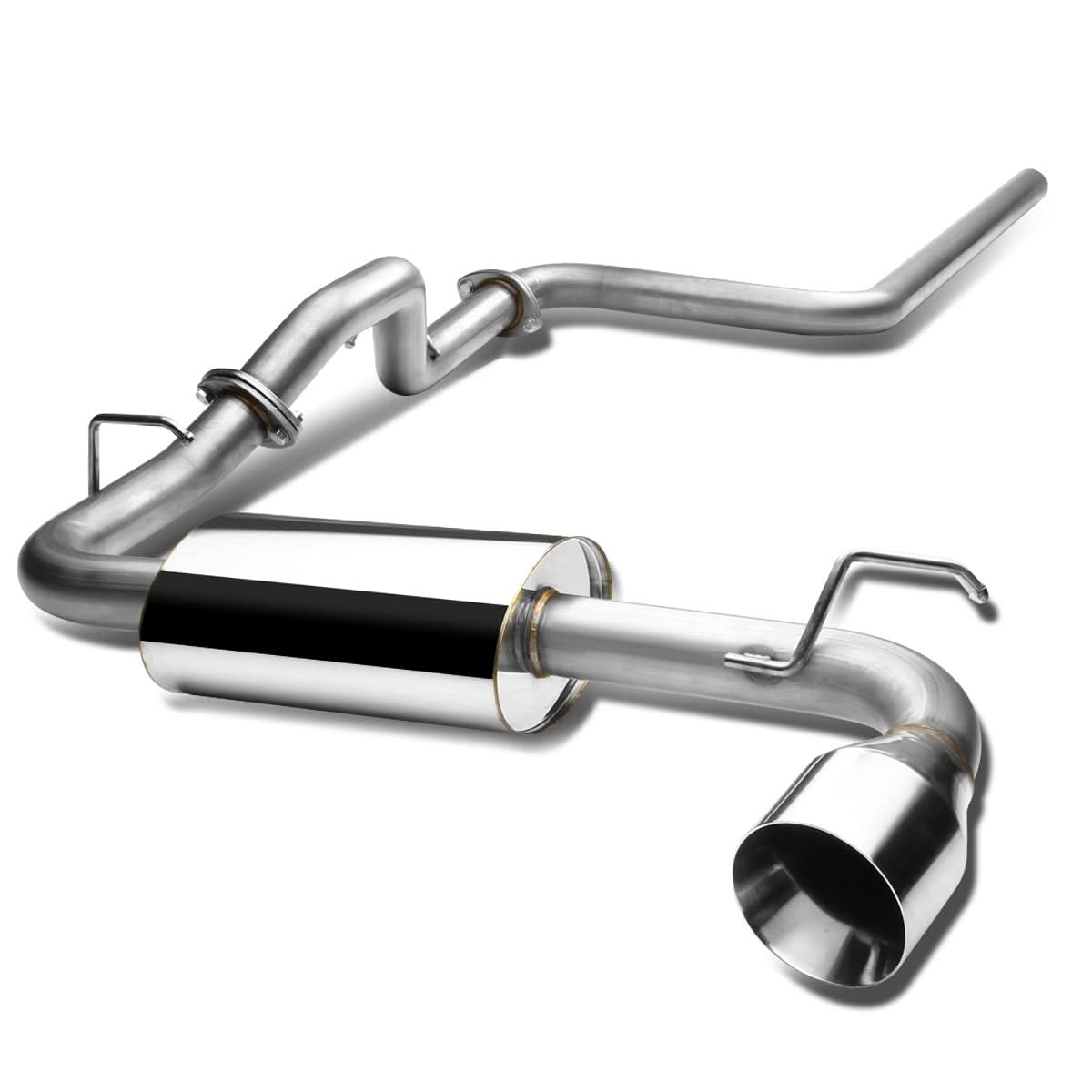 2000-2005 Dodge Neon Single Rolled Tip Catback Exhaust Stainless Steel